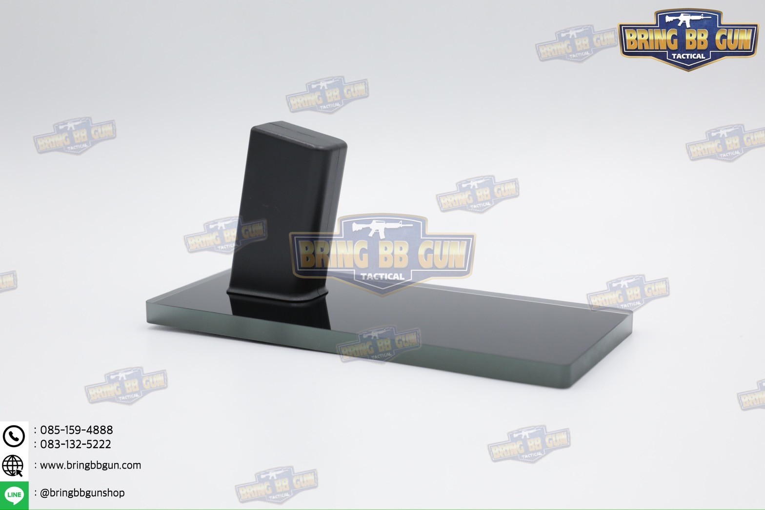 ขาตั้งปืนสั้น (ฐานกระจก) (Pistol Display Stand)