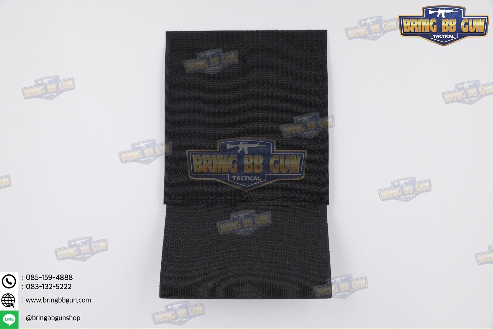 สายรัดเก็บทูนิเก้ แบบติดเข็มขัดยุทธวิธี/เสื้อเวส Version 2 ยางยืด(สำหรับเก็บทูนิเก้) แบบติดเข็มขัดยุทธวิธี/เสื้อเวส สายรัดจัดเก็บอุปกรณ์ทูนิเก้ แบบตีนตุ๊กแก (Belt Mounted Elastic Tourniquet Version 2) (Elastic TQ Holder) (Tourniquet Holder)