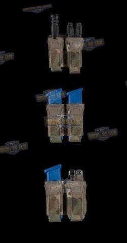 เพ้าแม็กกาซีนคู่ ทรง Agilite Pincer K type 9MM double mag pouch (Pincer Pistol Double Pouch)