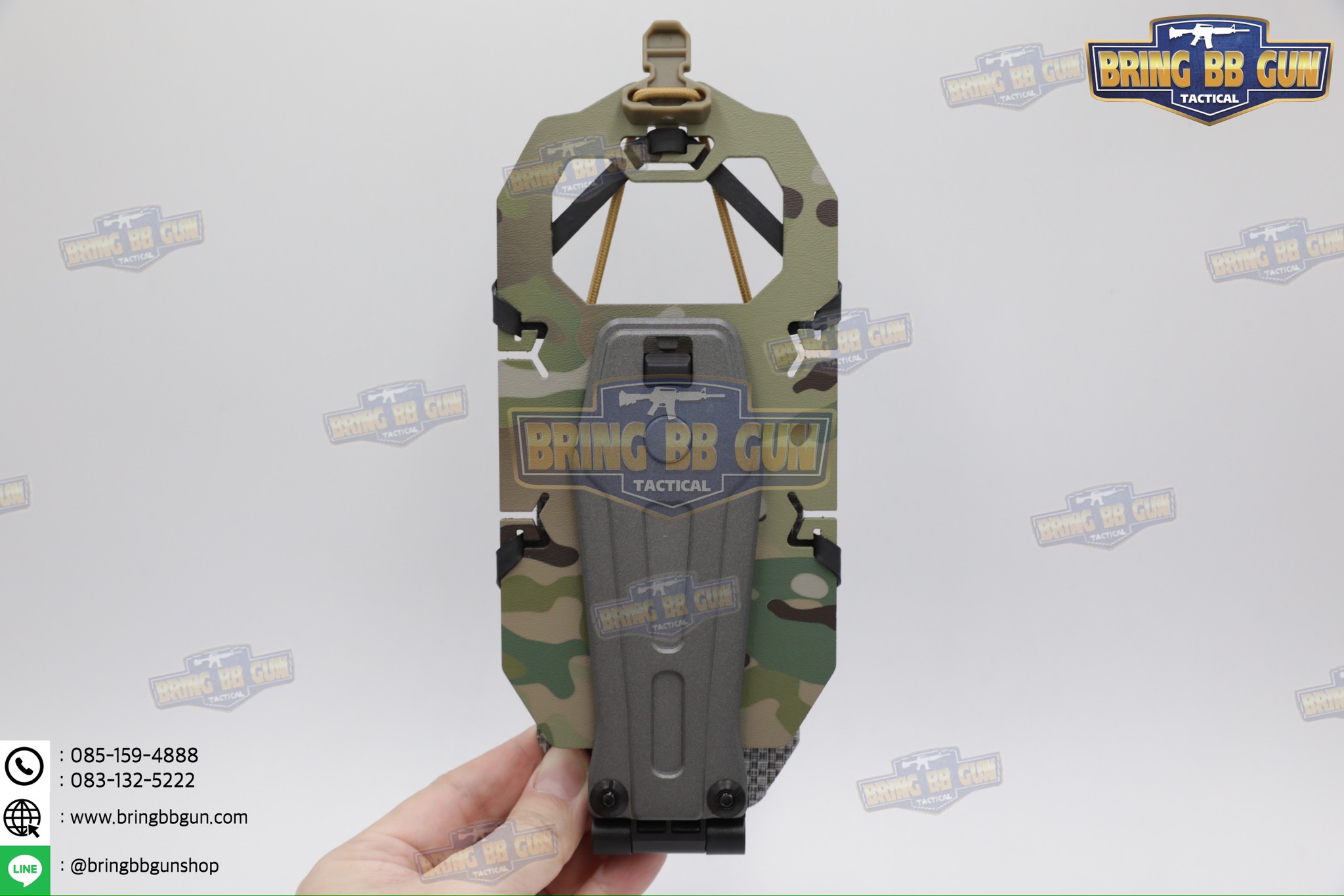 Tactical Rotating Phone Holder เคสโทรศัพท์ติดเสื้อเวส แบบปรับองศาได้ (Folded Navigation Board) (Tactical MOLLE Phone Holder) (Navboard Fliplite Chest Smartphone Mount)