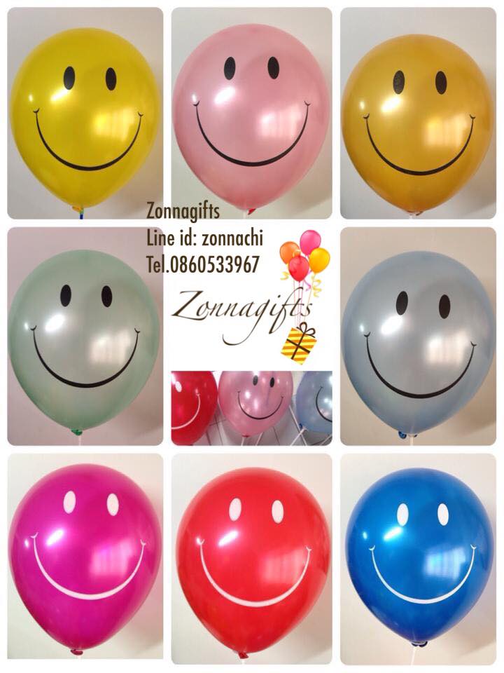 ลูกโป่งยิ้มมุก 12 นิ้ว - 50 ใบต่อแพ็ค