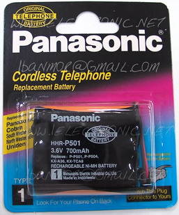 แบตเตอรี่ โทรศัพท์ไร้สายพานาโซนิคแท้ 100% รุ่น HHR-P501 (TYPE 1