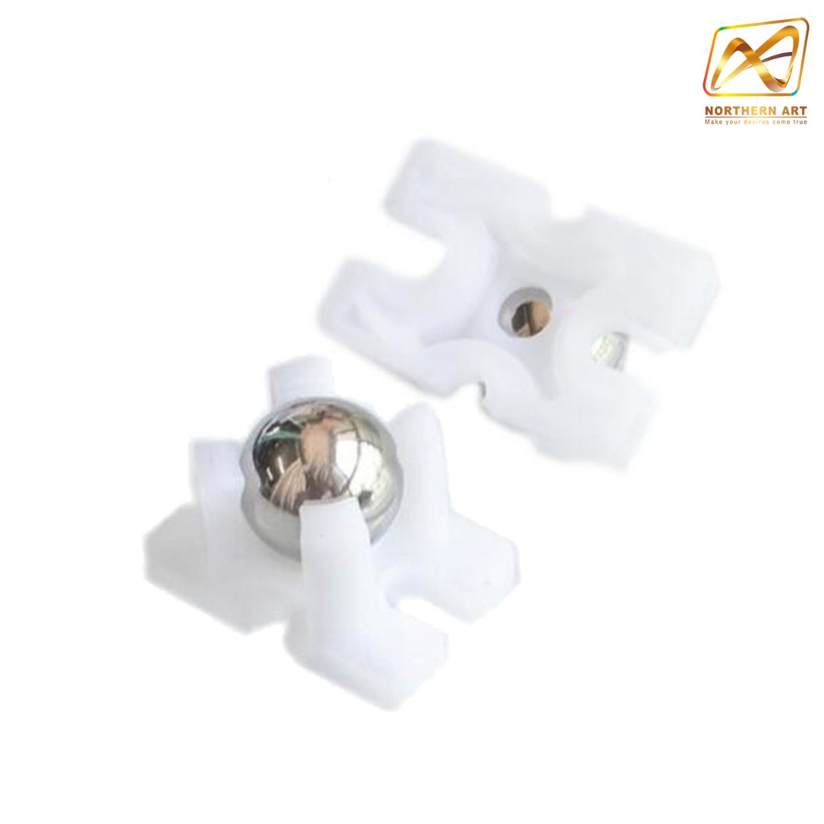 ล้อรอบทิศทาง Mini vacuum steel ball universal wheel
