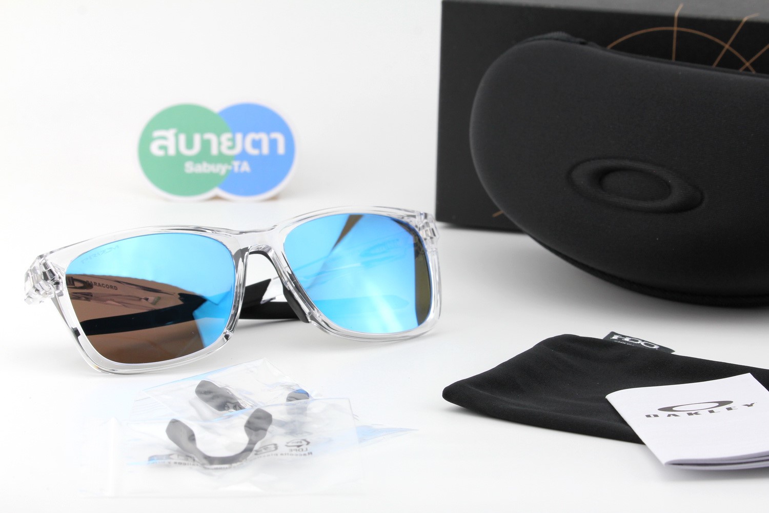 Oakley PARACORD Polished Clear / Prizm Sapphire SKU#OO9506D-07