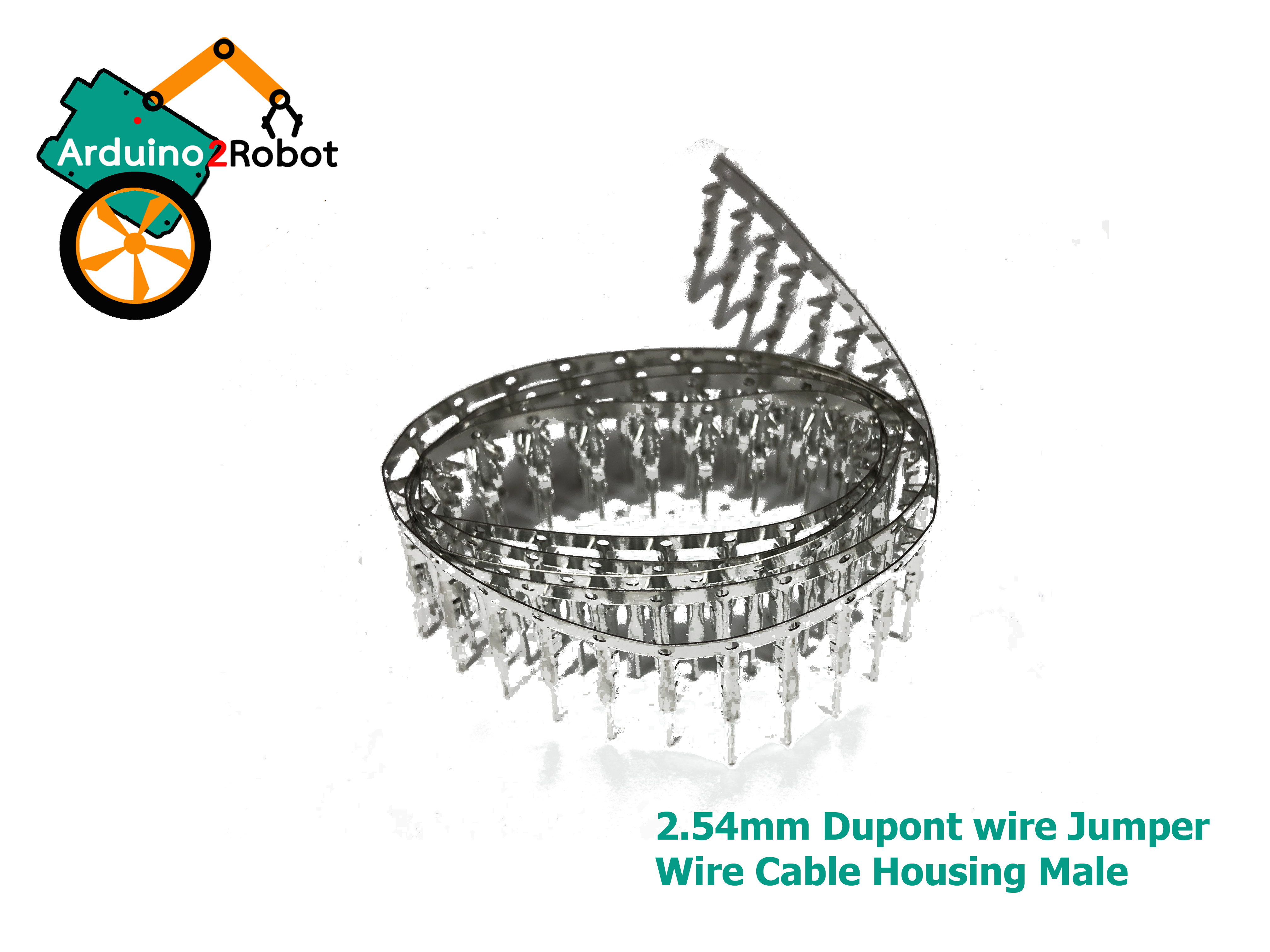 2.54mm Dupont wire Jumper Wire Cable Housing Male Pin Header Connector Terminal (ชุดละ 20 ชิ้น)