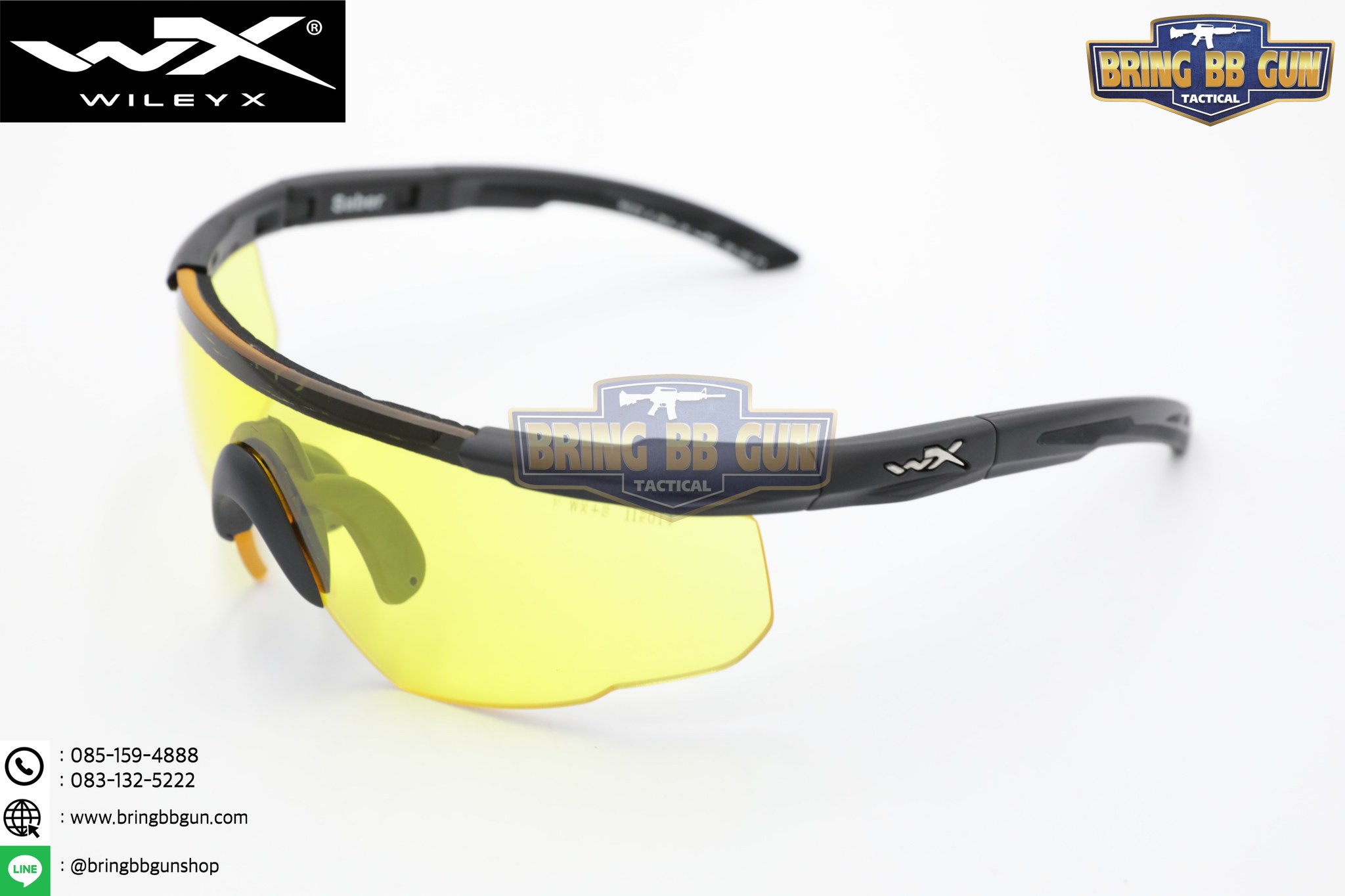 แว่นตากันแดด (แว่นตากันสะเก็ต) ยี่ห้อ WileyX รุ่น Saber Advanced 1Lens (WileyX Saber Advanced)