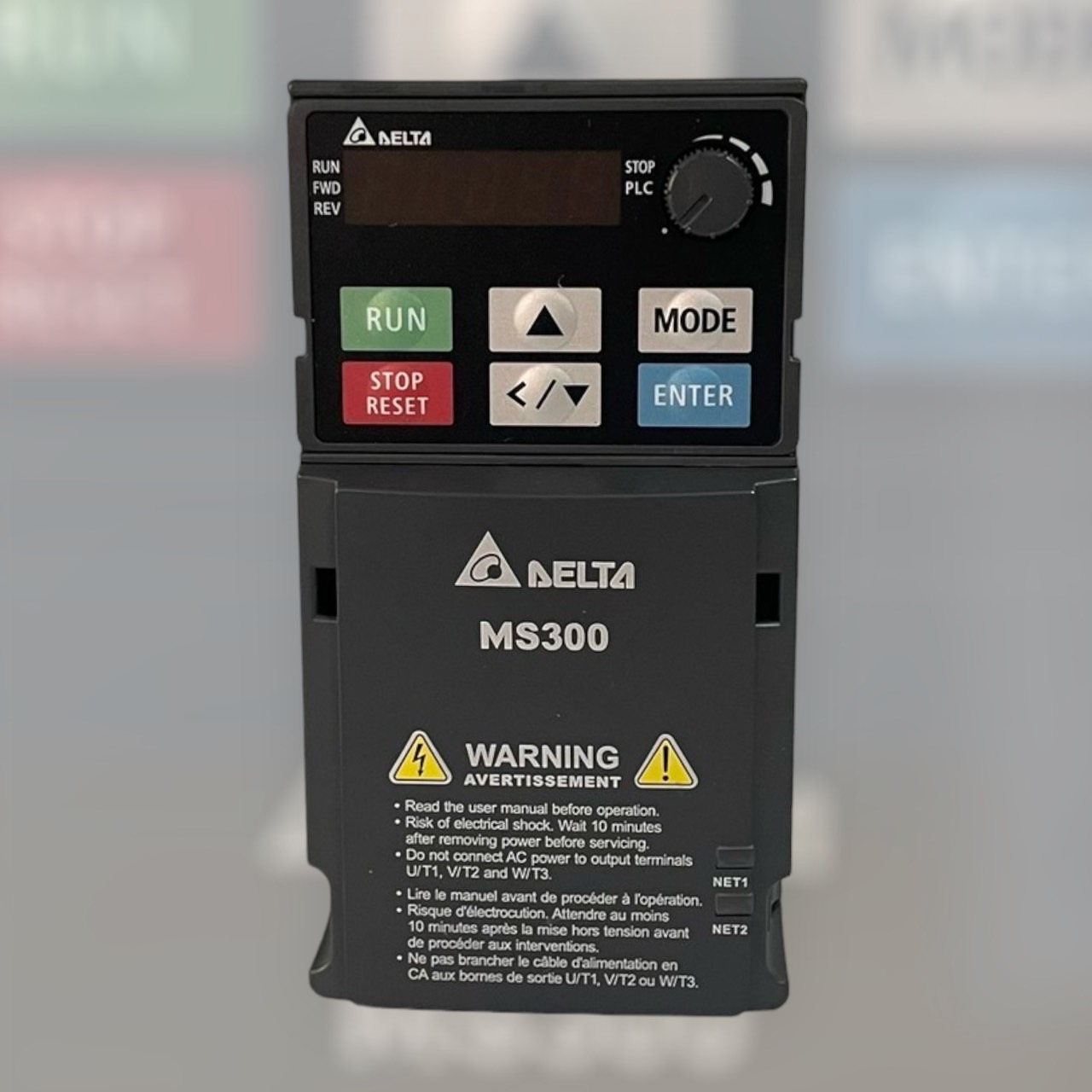 Delta Inverter MS300 VFD2A8MS21ANSAA 0.5HP 0.4kW Input 220V 1-Phase Output 220V 3-Phase