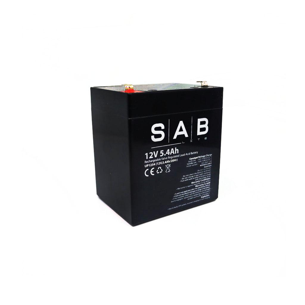 SAB แบตเตอรี่สำรองไฟ UP1254 SAB 12V 5.4Ah onebanmor
