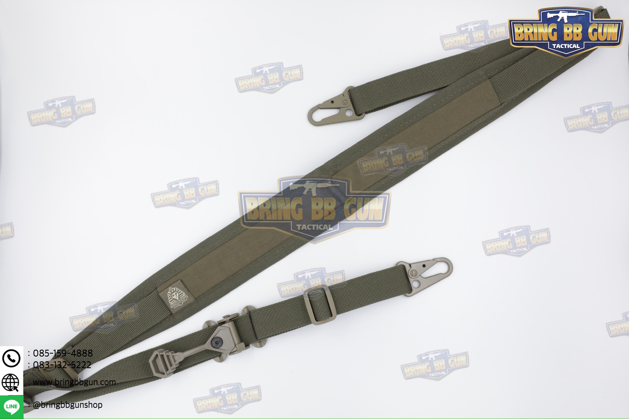 สายสะพายปืน ทรง Ferro (สายสะพายปืนยุทธวิธี 2 จุด) (Padded Sling) (The Slingster) (Adjustable dual point tactical function rope)