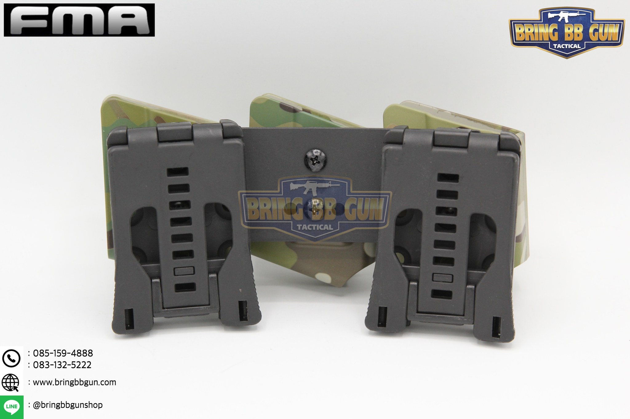 ซองแม็กกาซีนปืนสั้น 9mm.(ซองแม็กกาซีนปืนสั้นสามช่อง) (IPSC pouch for 9mm.) FMA