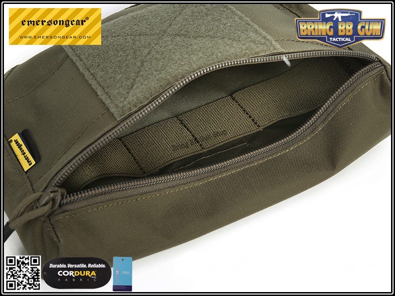 กระเป๋าจิงโจ้ติดเสื้อเวส ยี่ห้อ Emerson (EmersonGear armor carrier drop pouch/AVS JPC CPC) (Armor Carrier Drop Pouch) (Lower Accessories Pouch) (Drop Pouch)