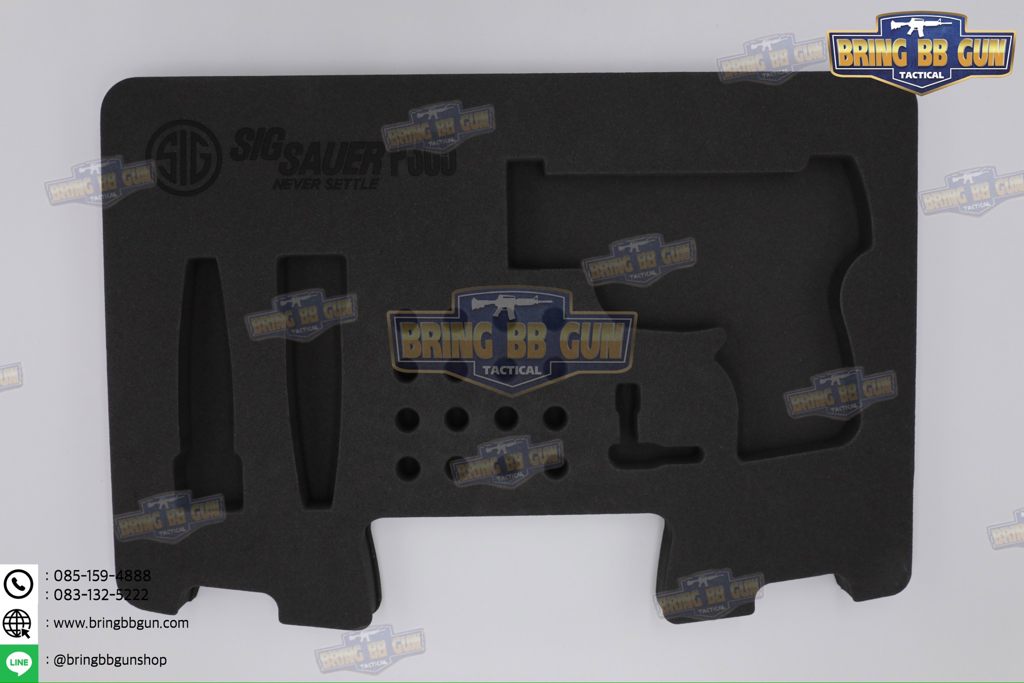 โฟม EVA ตัดเข้ารูปสำหรับกล่อง Glock / Sig Sauer (โฟม EVA ตัดเข้ารูปกันกระแทรก)