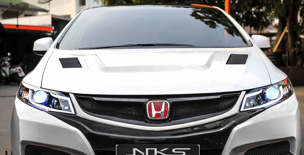 HOOD TYPE R15 FOR CIVIC FB RAW WORK (NKS DESIGN)