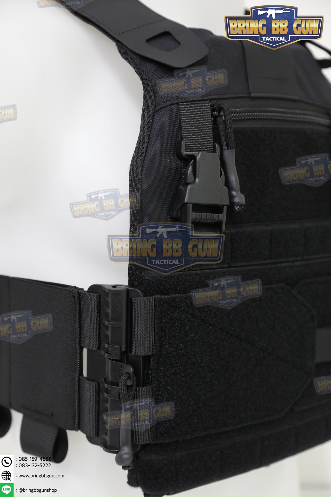 ชุดเซ็ตปลดเสื้อเกราะไว (ชุดสายโอบ-ปลดไว แบบยางยืด) (QD Elastic Cummerbund)