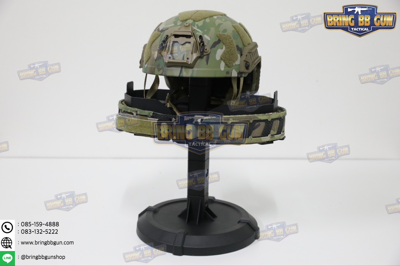 แท่นวางหมวก-เสื้อเวส-เข็มขัด (เสาแขวนหมวก-เสื้อเวส-เข็มขัด) (ที่แขวนอเนกประสงค์) (Equipment Display Stand)