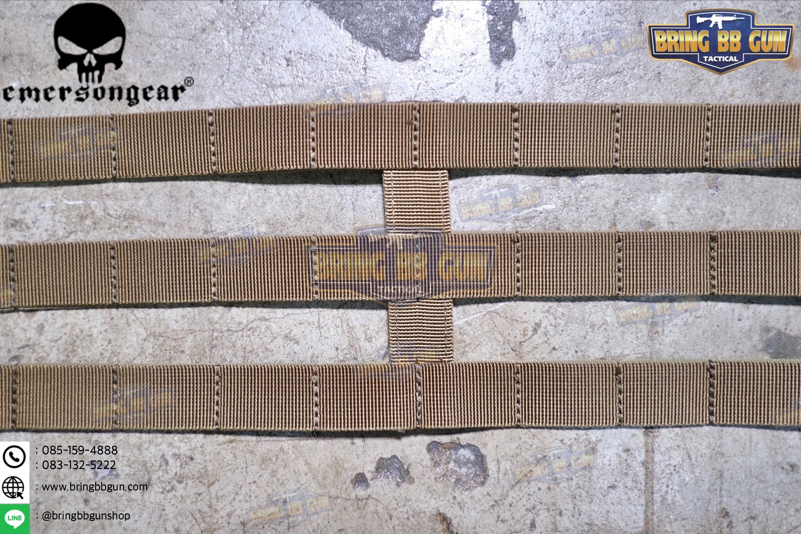 ชุดเซ็ตปลดเสื้อเกราะไว (ชุดสายโอบ-ปลดไว) ยี่ห้อ Emerson (Vest single point quick release Mesh Cummerbund) (Quick Release Cummerbund Set)