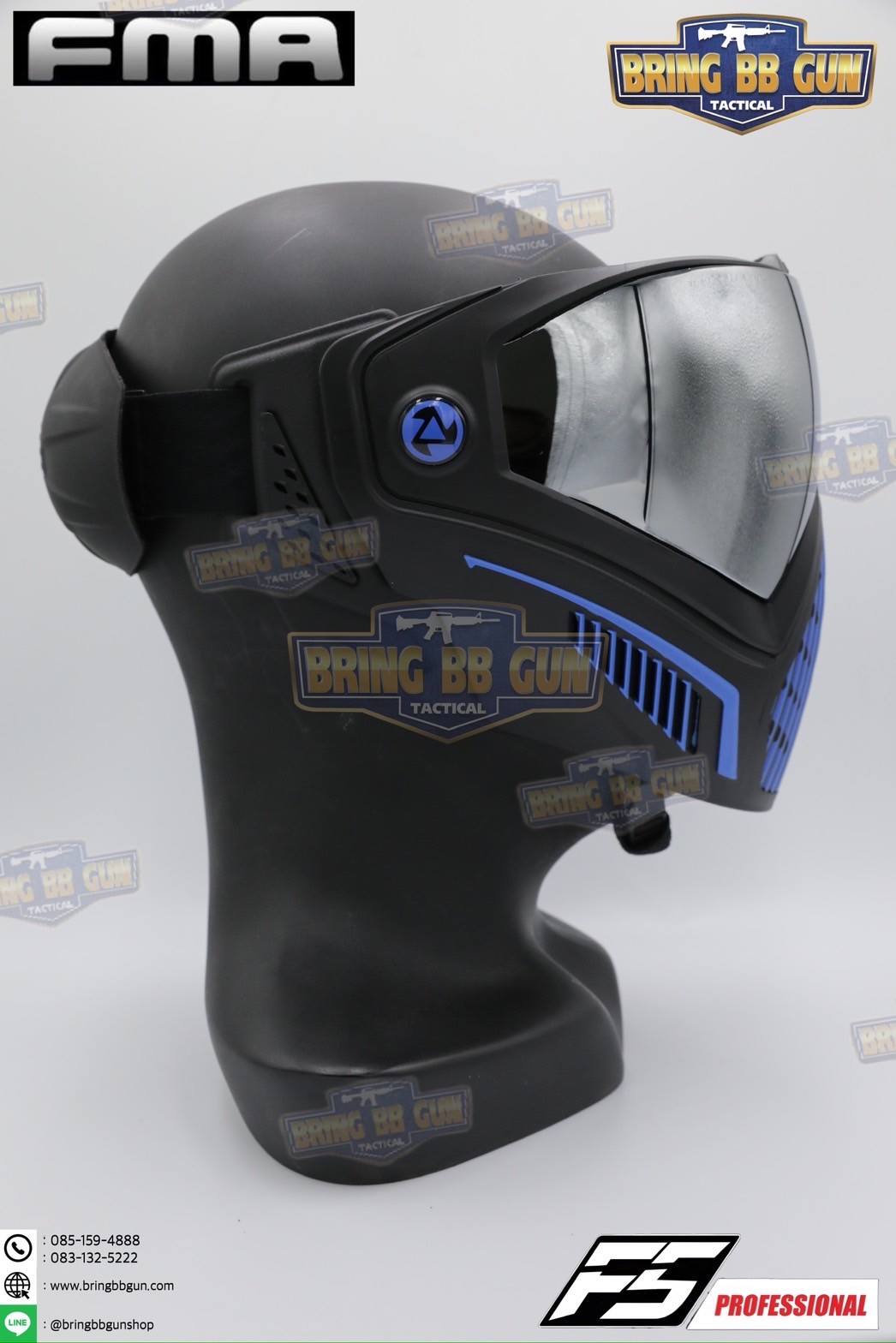 หน้ากาก F5 ยี่ห้อ FMA (FMA F5 STORM GOGGLE MASK) (F5 Professional) (Storm Goggle Mask)