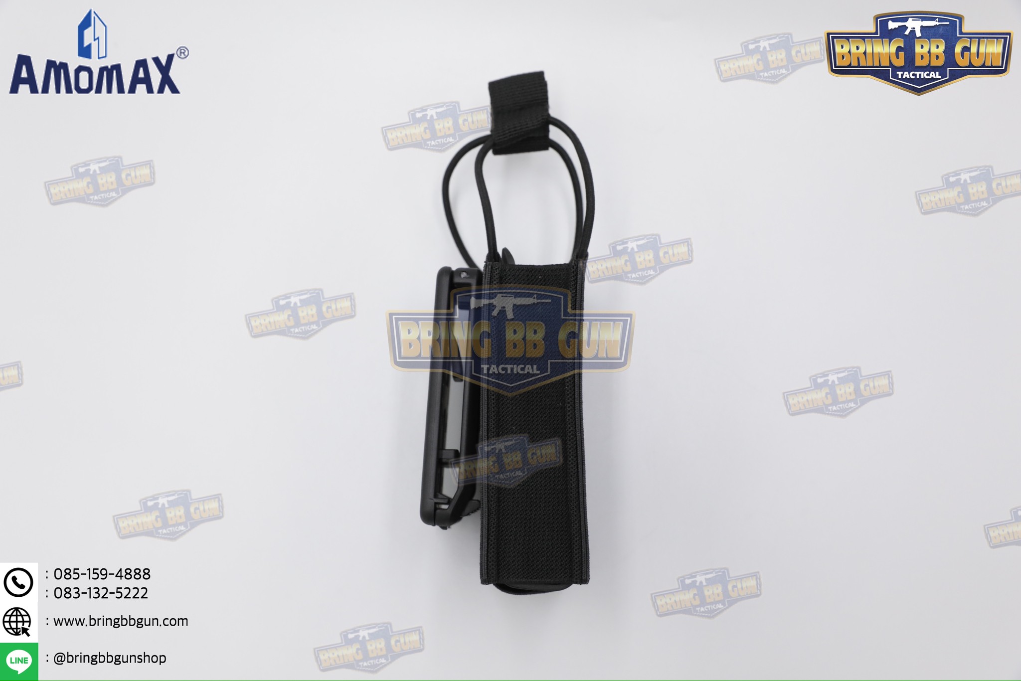 เพ้าแม็กกาซีนเดี่ยว ยี่ห้อ Amomax รุ่น ปืนยาว (Fabric Magazine Pouch)