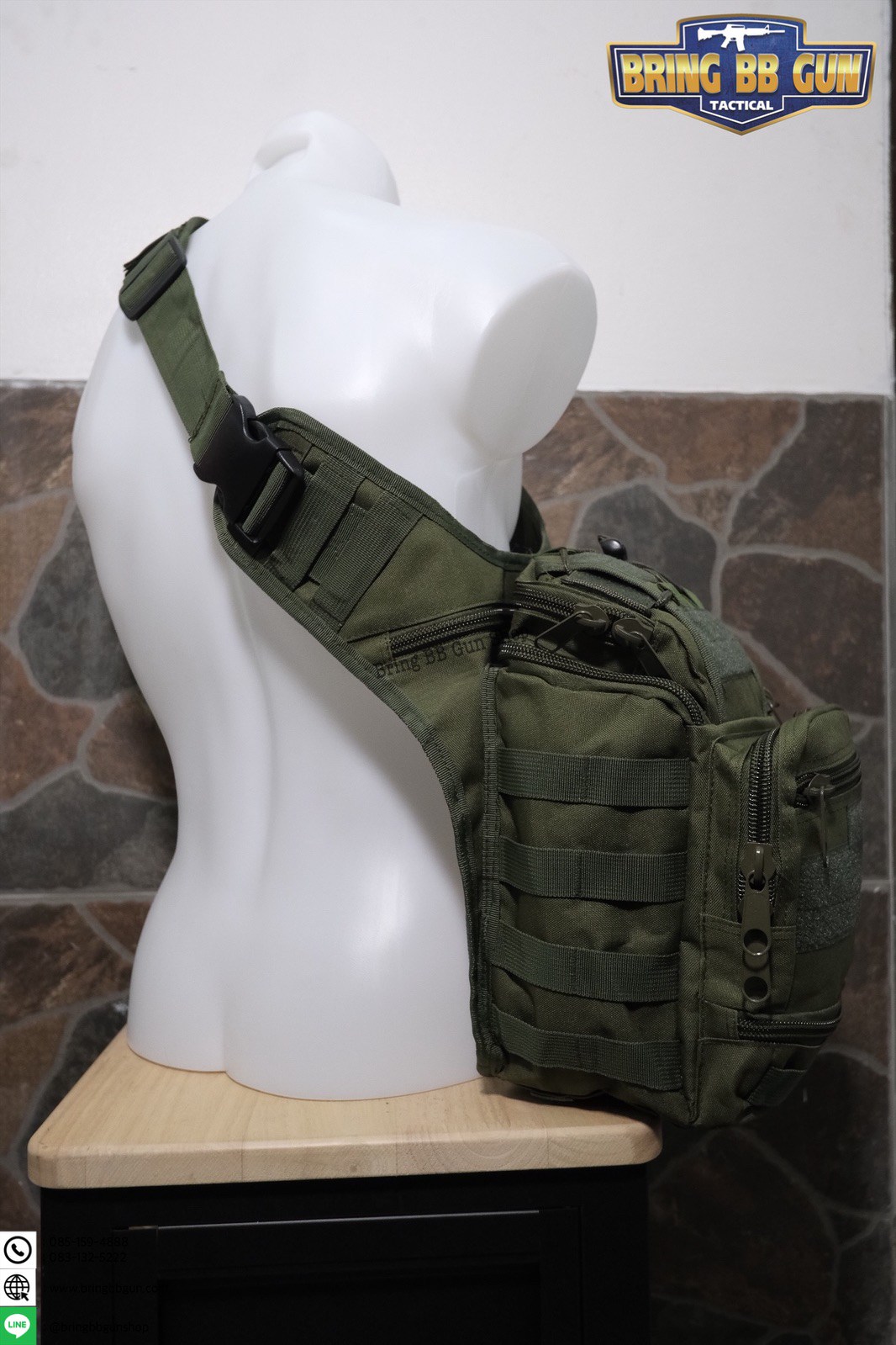 กระเป๋าสะพายข้าง-คาดอก รุ่น 6008 (สะพายกล้อง 6008)