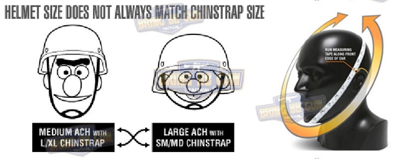 สายรัดคาง ยี่ห้อ Emerson รุ่น ทรงตัว H (EMERSON MICH Helmet Retention System H-Nape)