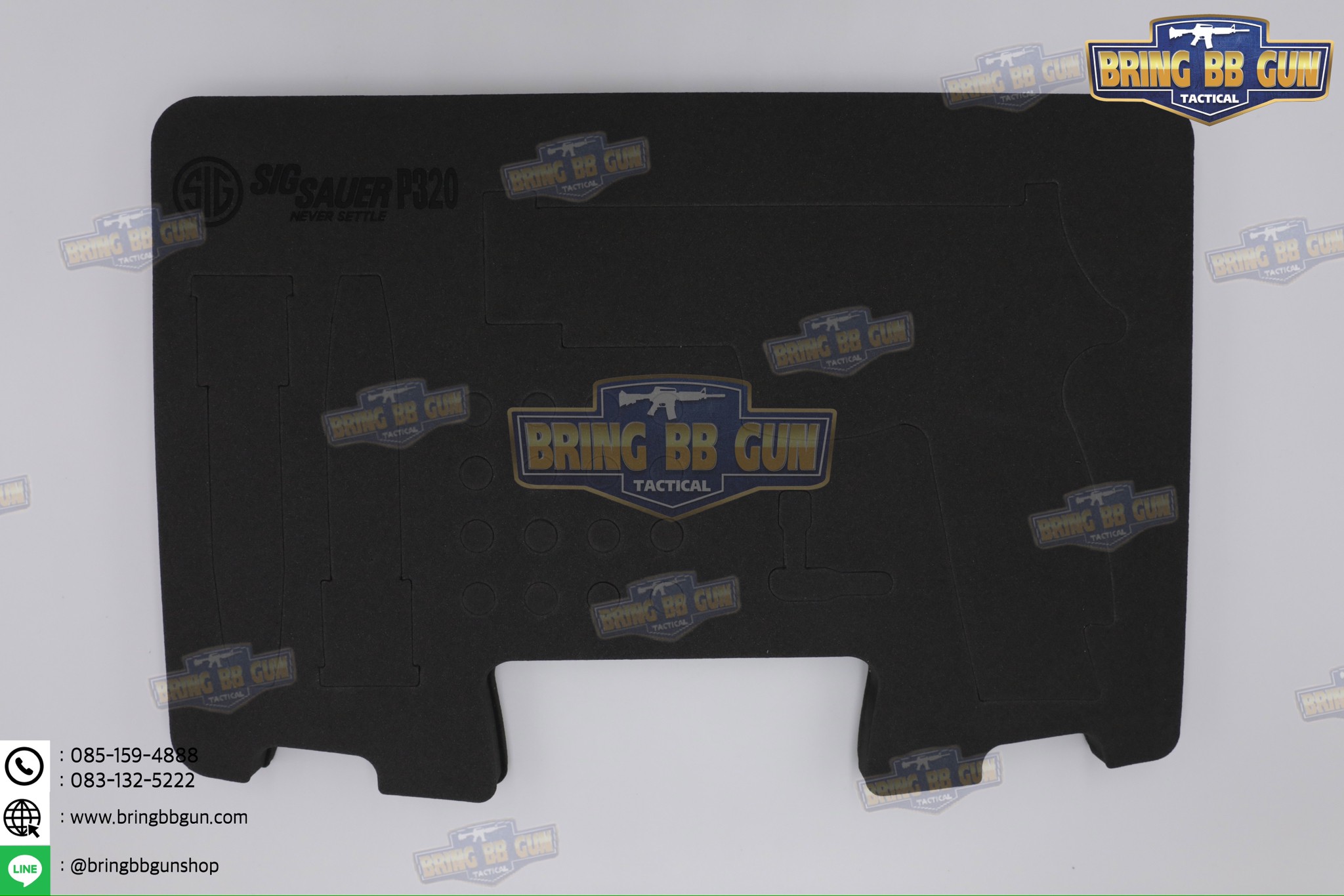 โฟม EVA ตัดเข้ารูปสำหรับกล่อง Glock / Sig Sauer (โฟม EVA ตัดเข้ารูปกันกระแทรก)