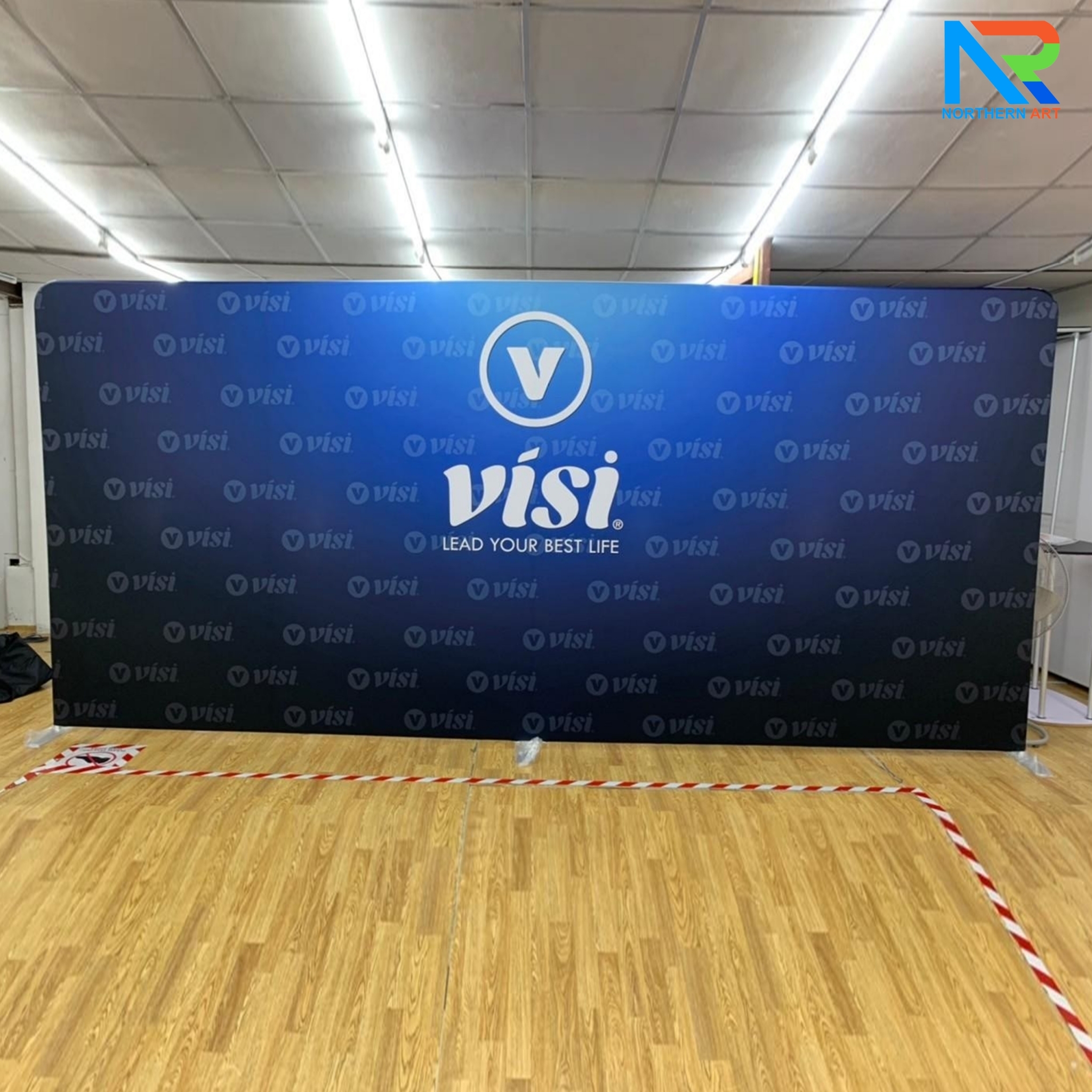แบคดรอบผ้า Fabric Backdrop รุ่นตรง ขนาด (H)200 x (W)120-1000 cm. โครงอะลูมิเนียม ถอดประกอบได้ แถมฟรี! กระเป๋าใส่อุปกรณ์ 1 ใบ