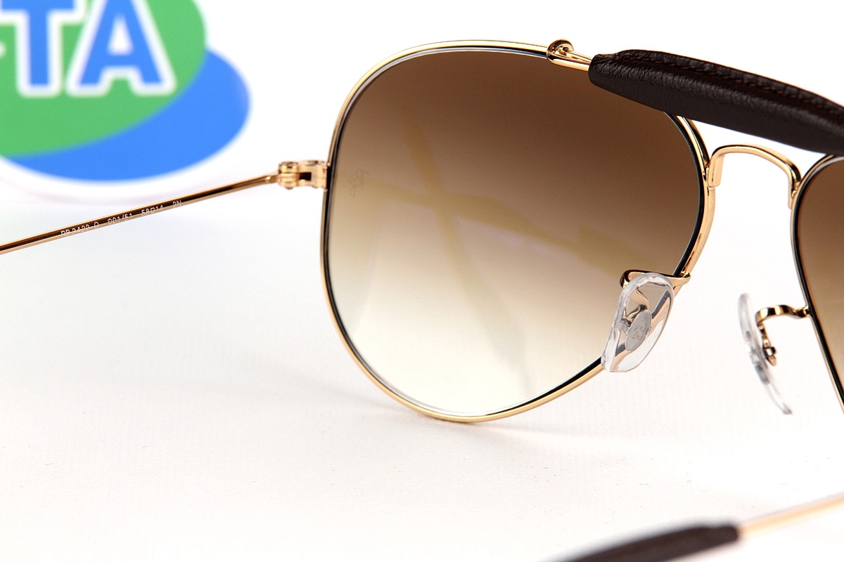 RayBan Craft Leather Outdoorsman RB3422Q 001/51