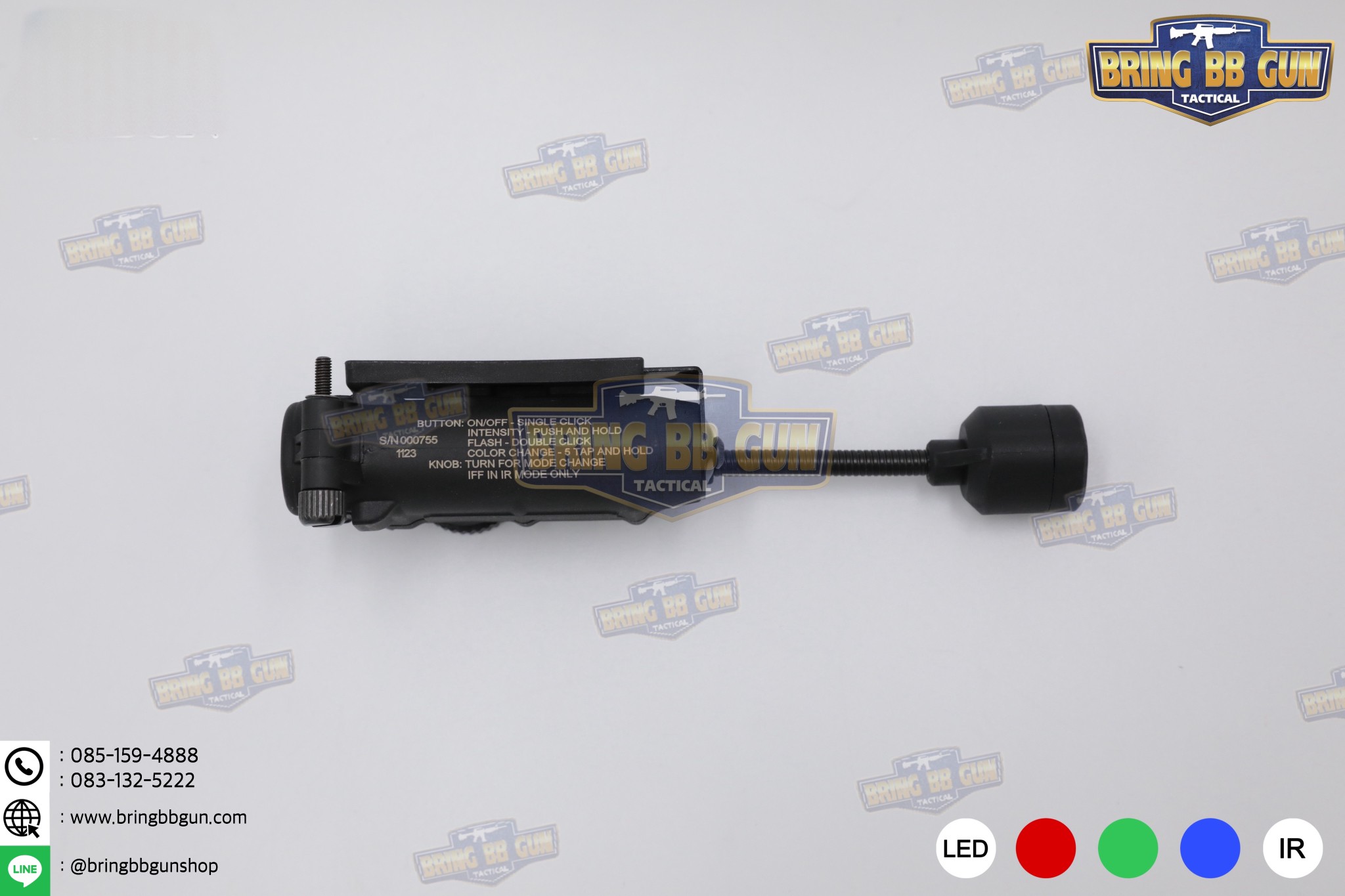 ไฟฉายติดหมวก Sidewinder Stalk (Military Helmet Light System with Flexible Stalk) (ไฟฉายติดหมวกทรงStreamlight)