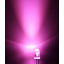 Led superbright 5MM 100 ตัว สีชมพู เกรด AAA สีเสมอเท่ากันทุกหลอด