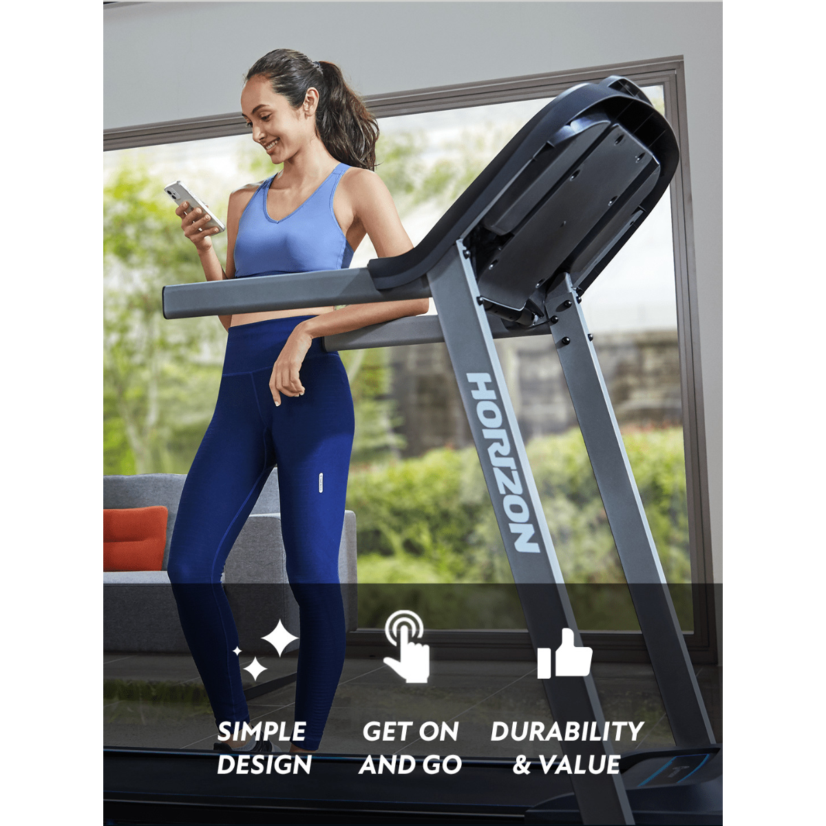 17,500 *ทักแชทผ่อน0%ค่าส่ง 0บ.(Global Version) Horizon Treadmill TR3.0 เชื่อม ZWIFTปรับชันไม่ได้