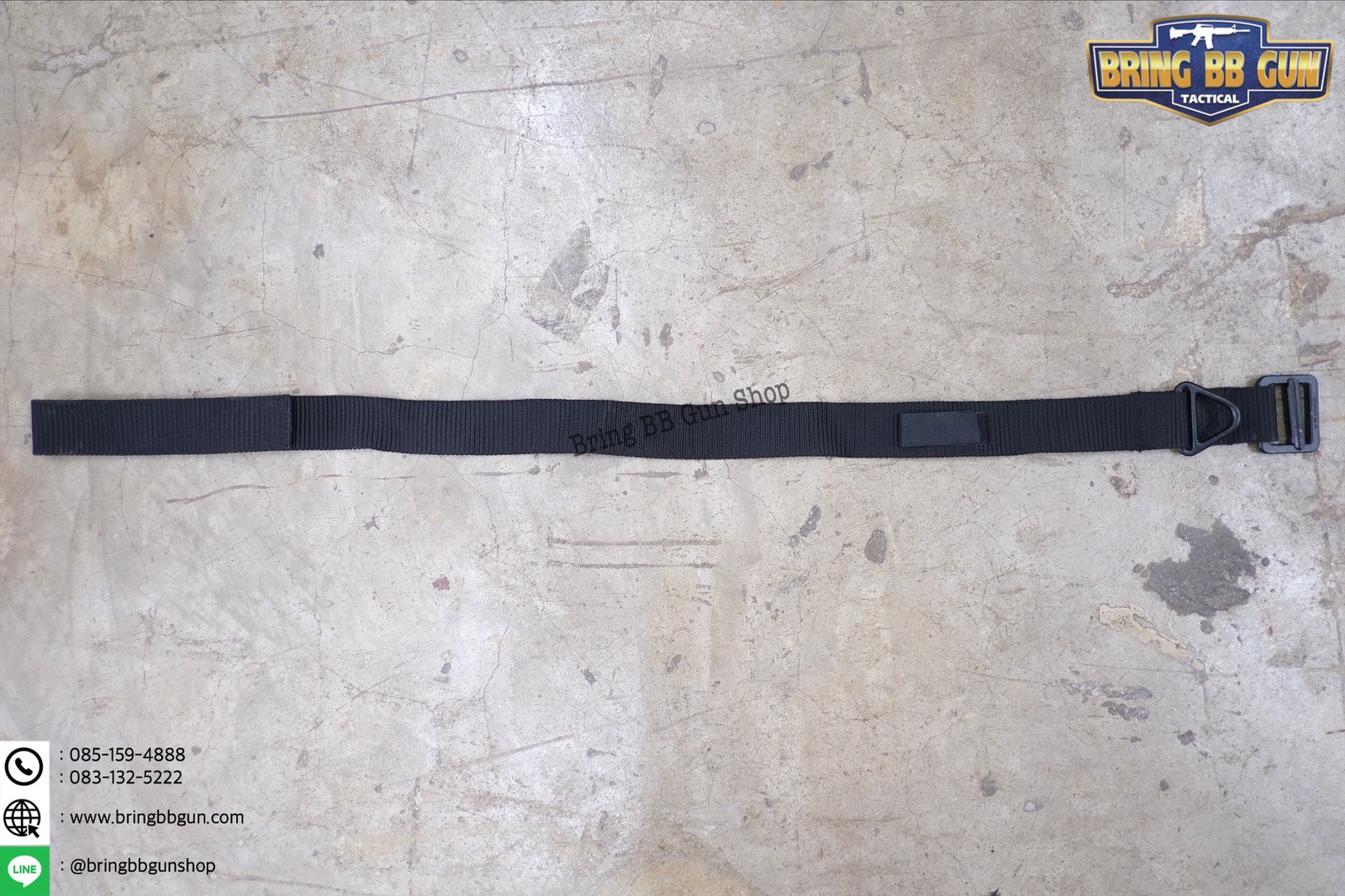 เข็มขัดหัวเหล็ก รุ่นผ้าหนา