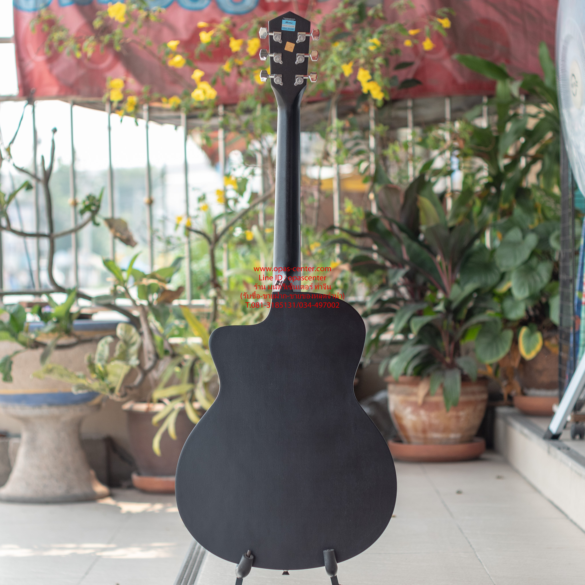 กีต้าร์โปร่งเว้า 41 นิ้ว Mantic GT-1GC ของใหม่ สีดำ ขัดด้าน สวยมาก