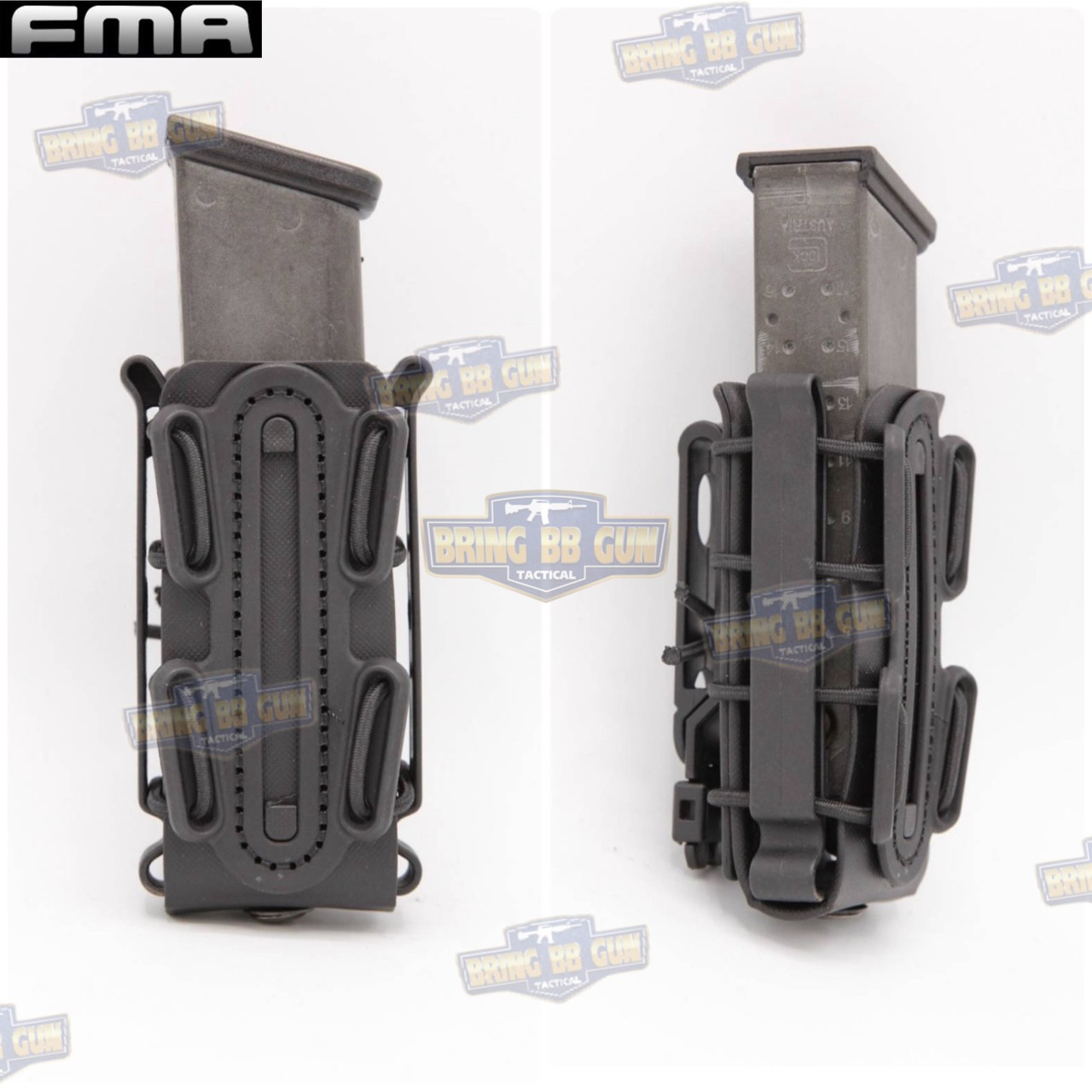 เพ้าเเม็กกาซีน Scorpion Soft Shell 9mm.&.45cal ยี่ห้อ FMA (ซองแม็กกาซีนปืนสั้น Scorpion Soft Shell) Scorpion Shape Soft Shell Magazine Pouch (9mm.&.45cal)