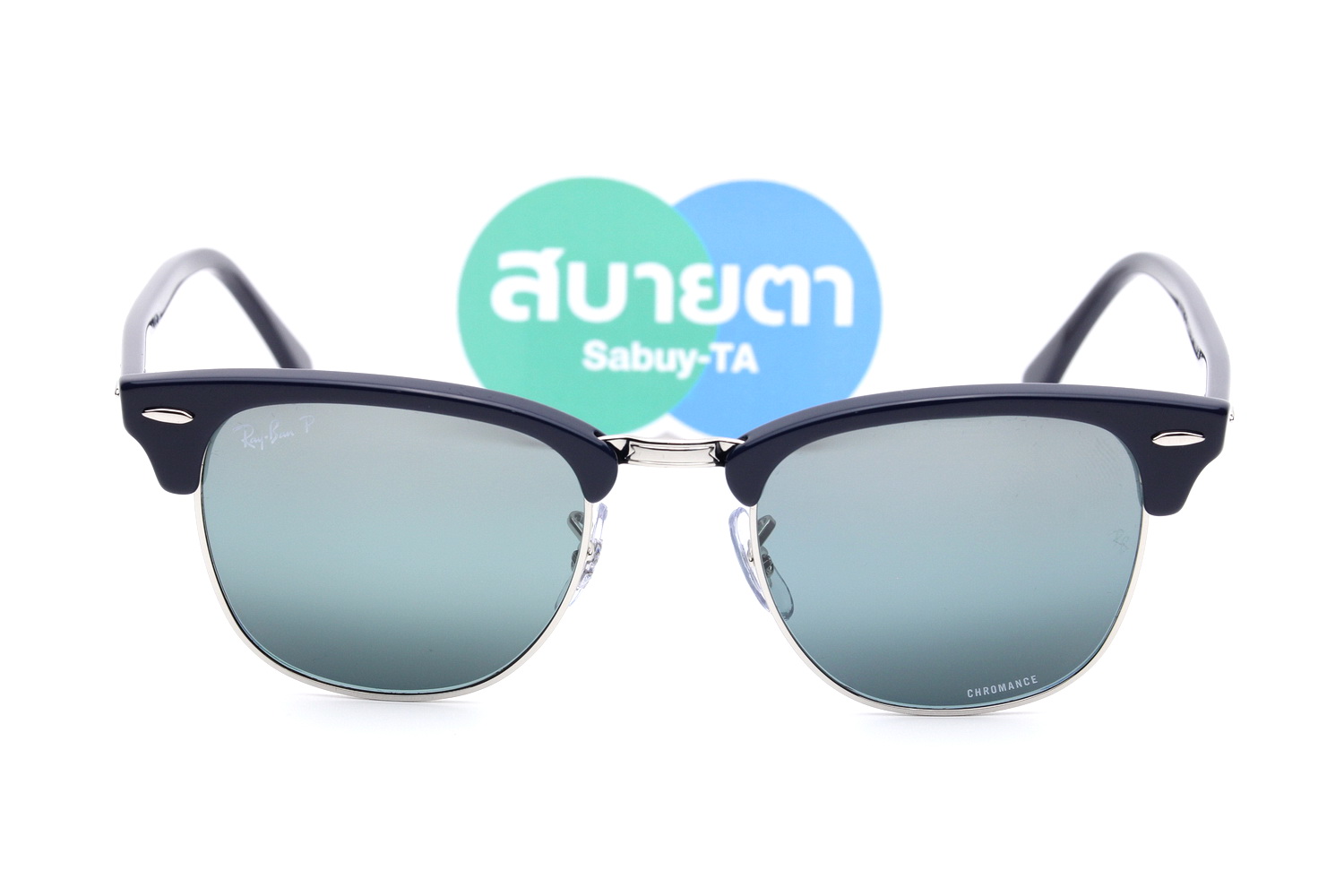 RayBan Clubmaster RB3016 1366G6 Chromance Polarized Lens