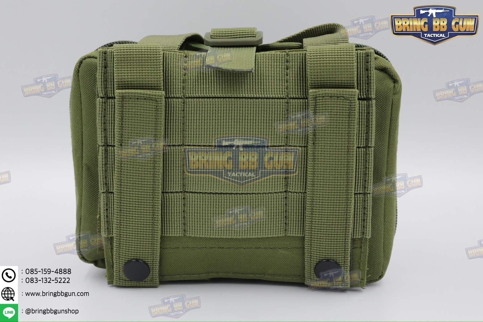 กระเป๋าพยาบาลสนาม B03 (แบบกระตุกไว) (ทรงแนวนอน) เพ้า IFAK รุ่น B03 (ทรงแนวนอน) (IFAK Pouch) (Medic Pouch)