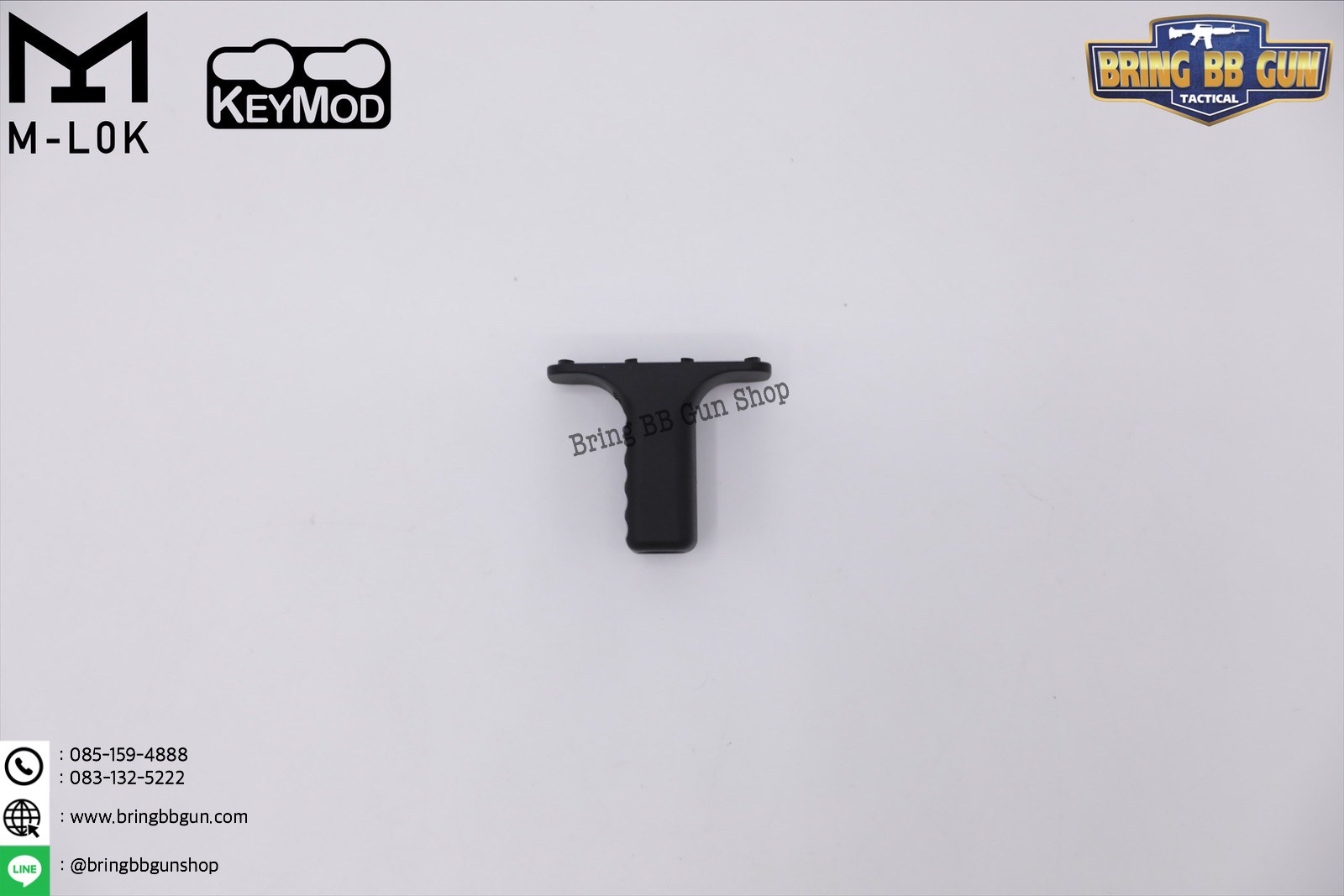 กริ๊ปมือหน้า (Angled Foregrip) ยี่ห้อ Impact Weapons Components M-Lok/Keymod Barrier Hand Stop (ใช้ได้กับชุดหน้าระบบราง M-Lock และ Keymod)