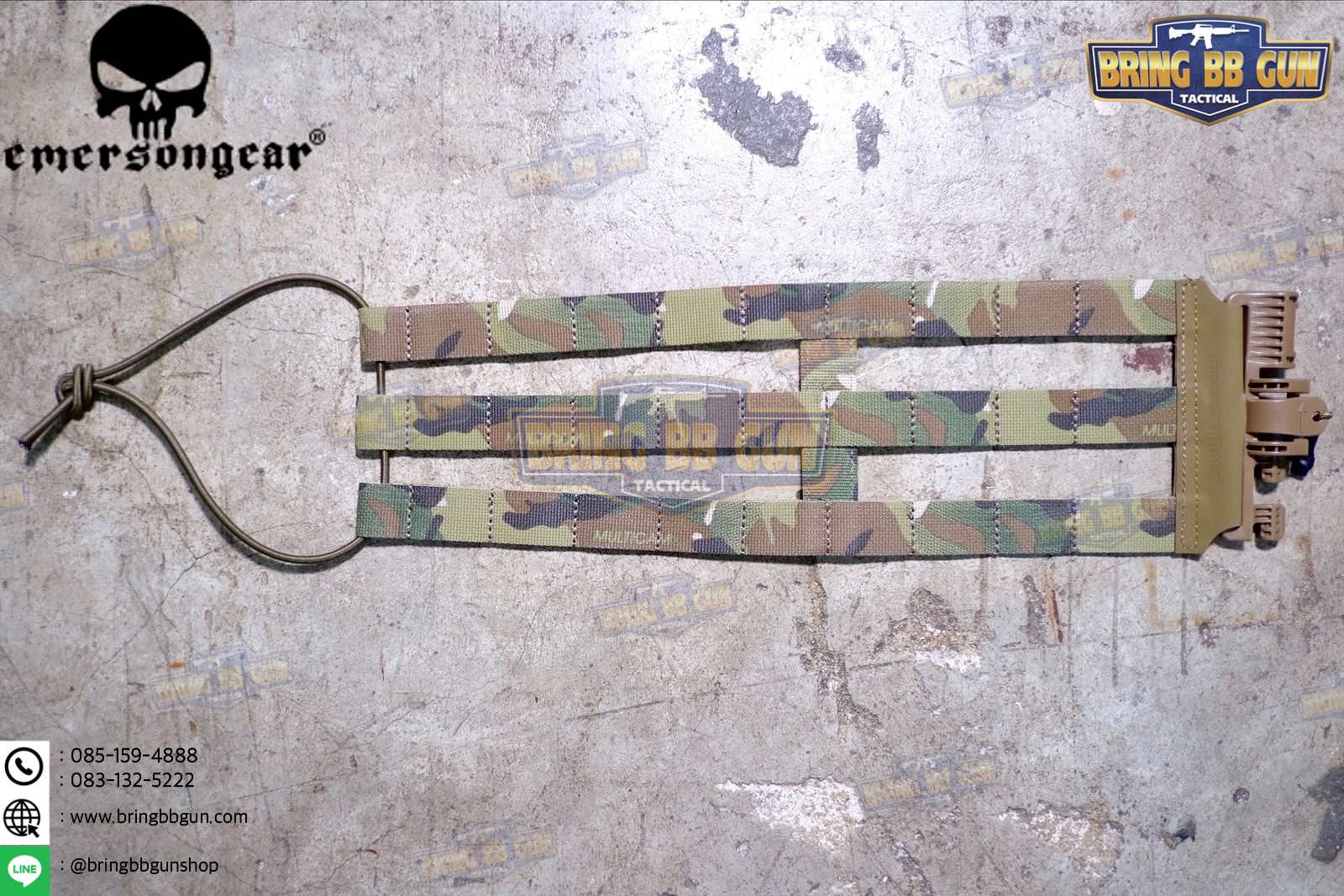 ชุดเซ็ตปลดเสื้อเกราะไว (ชุดสายโอบ-ปลดไว) ยี่ห้อ Emerson (Vest single point quick release Mesh Cummerbund) (Quick Release Cummerbund Set)