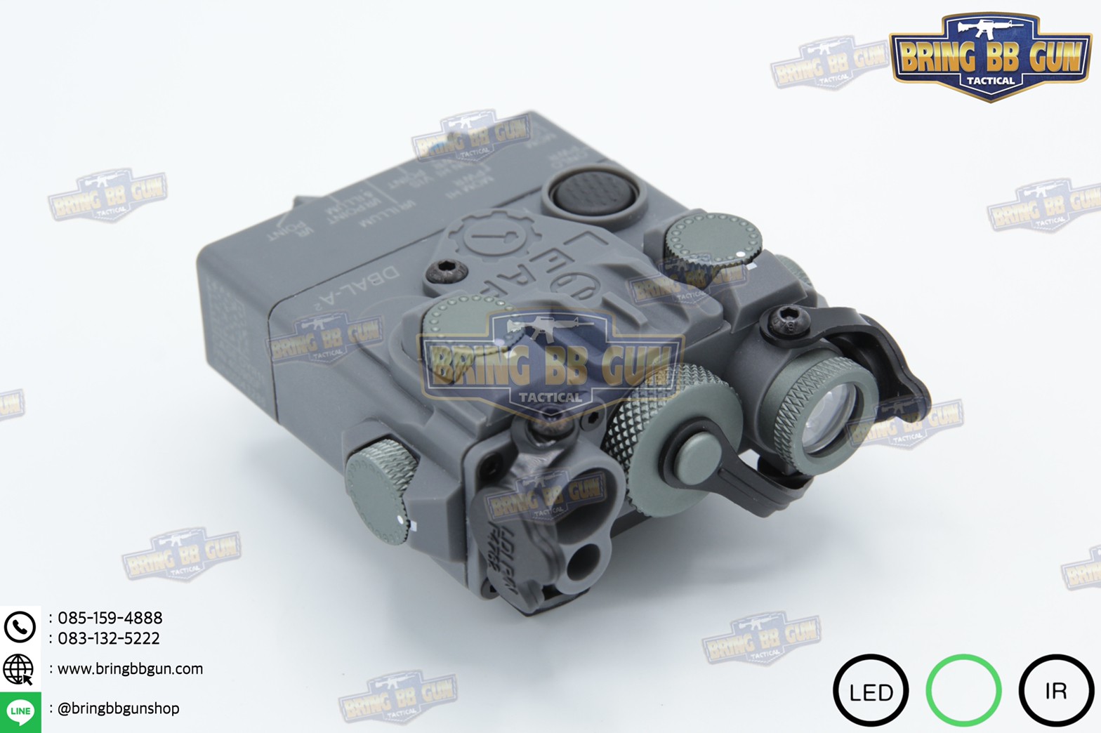 กล่องANPEQ-15A รุ่น DBAL-A2 บอดี้พลาสติก (Dual Beam Aiming Laser - Advanced2)