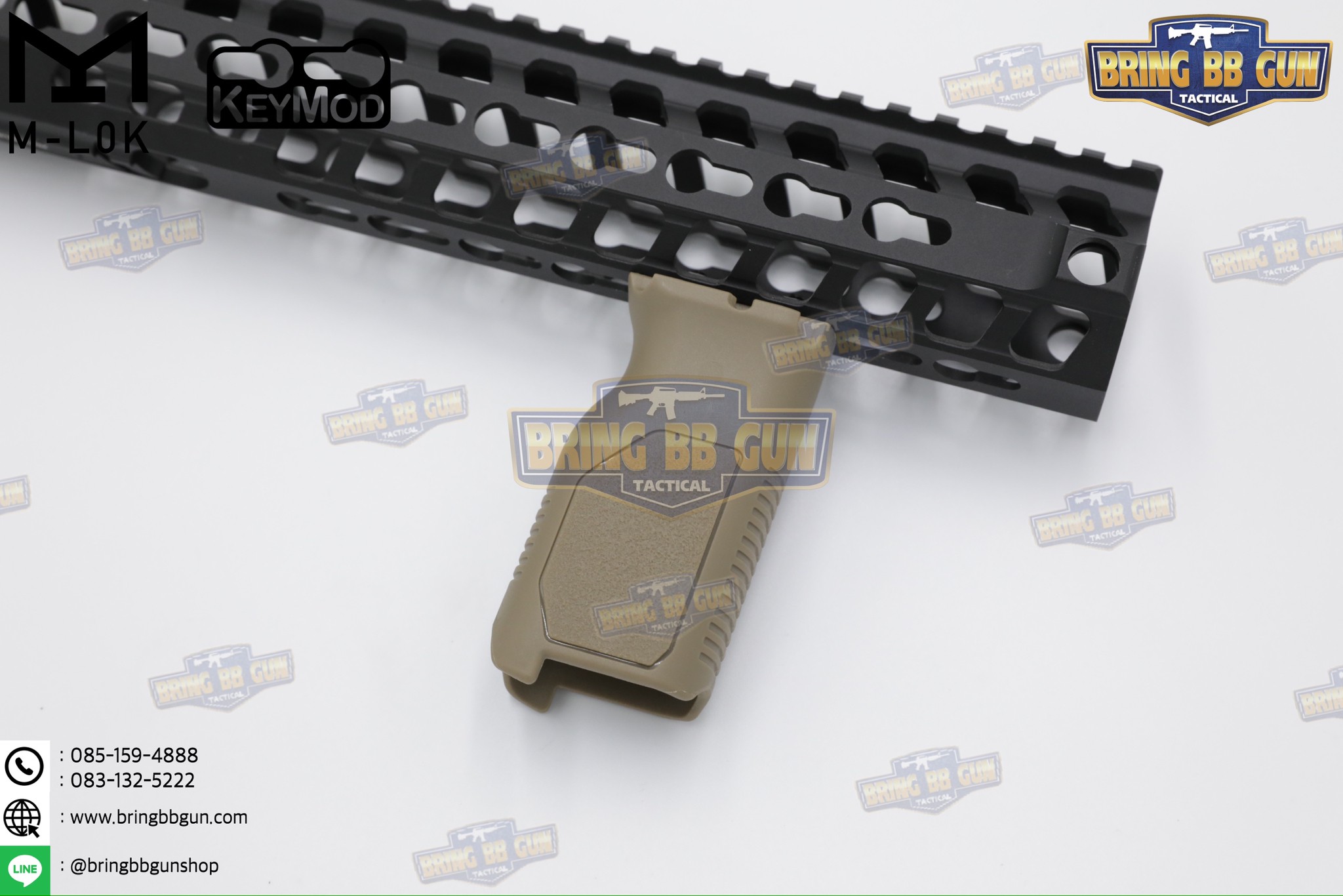 กริ๊ปมือหน้า STRIKE AVG (รุ่นยาว) (ใช้ได้กับชุดหน้าระบบราง M-Lok และ ระบบราง Keymod เท่านั้น)