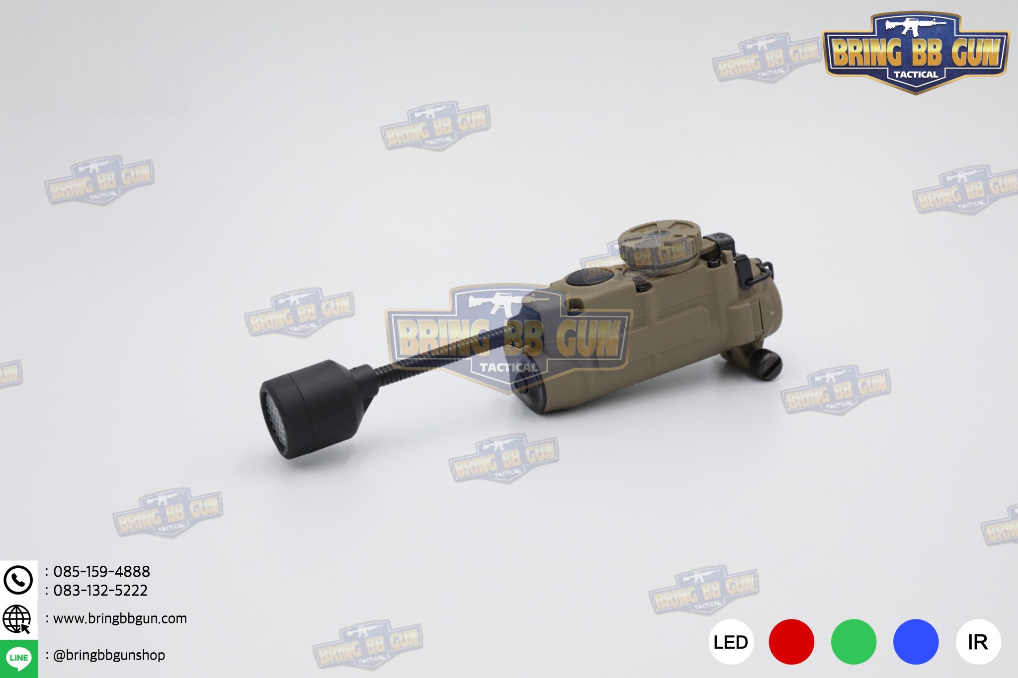 ไฟฉายติดหมวก Sidewinder Stalk (Military Helmet Light System with Flexible Stalk) (ไฟฉายติดหมวกทรงStreamlight)