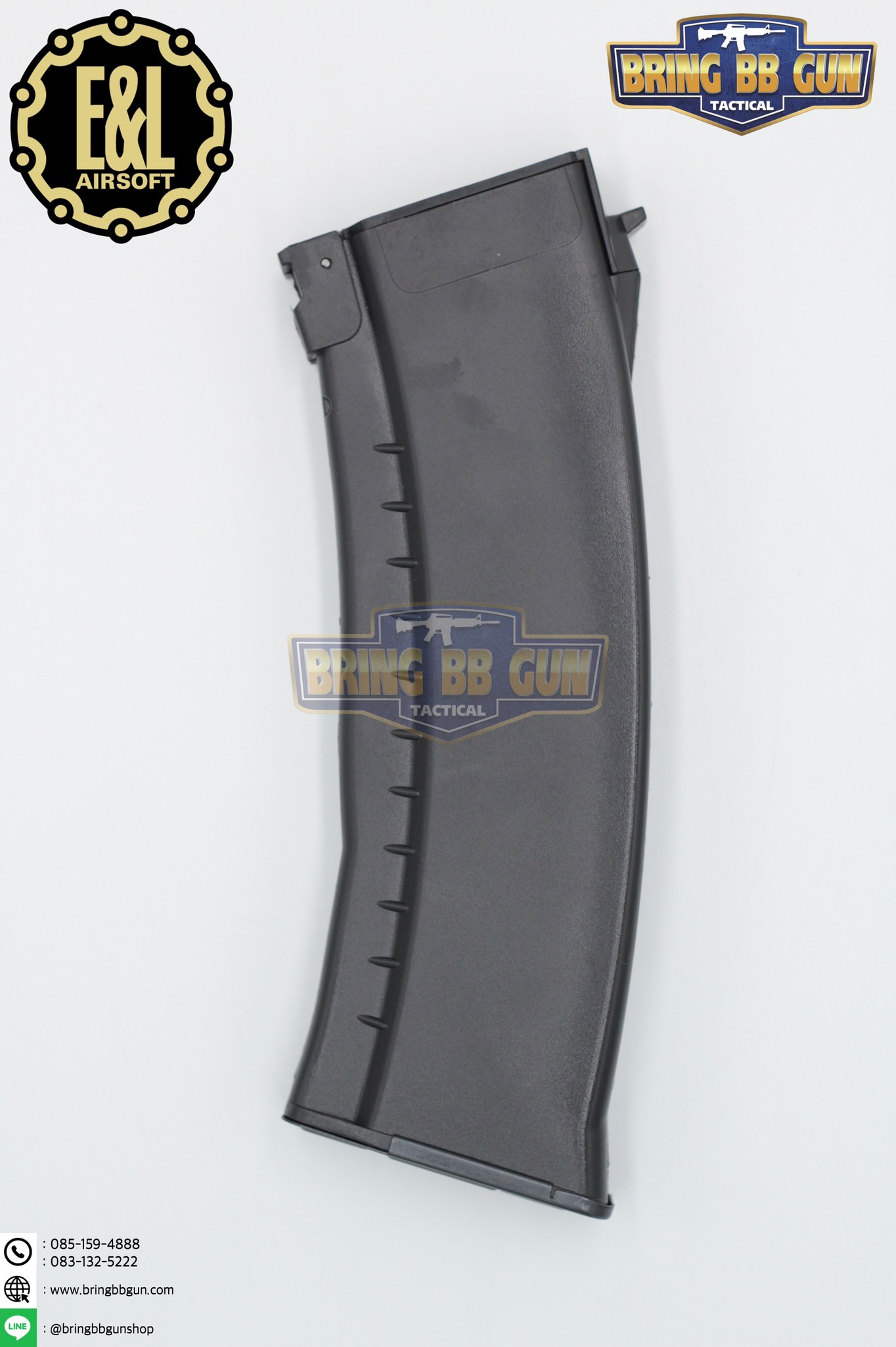 แม็กกาซีน AK74 ยี่ห้อ E&L แบบstand(ไม่ต้องปั่น) ทรง บอดี้พลาสติก (AK Mid-cap magazine)