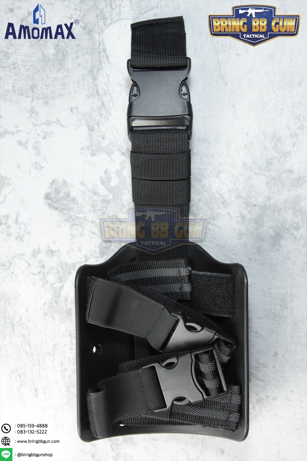 เพลทรัดต้นขา ยี่ห้อ Amomax (Amomax Drop Leg Platform)