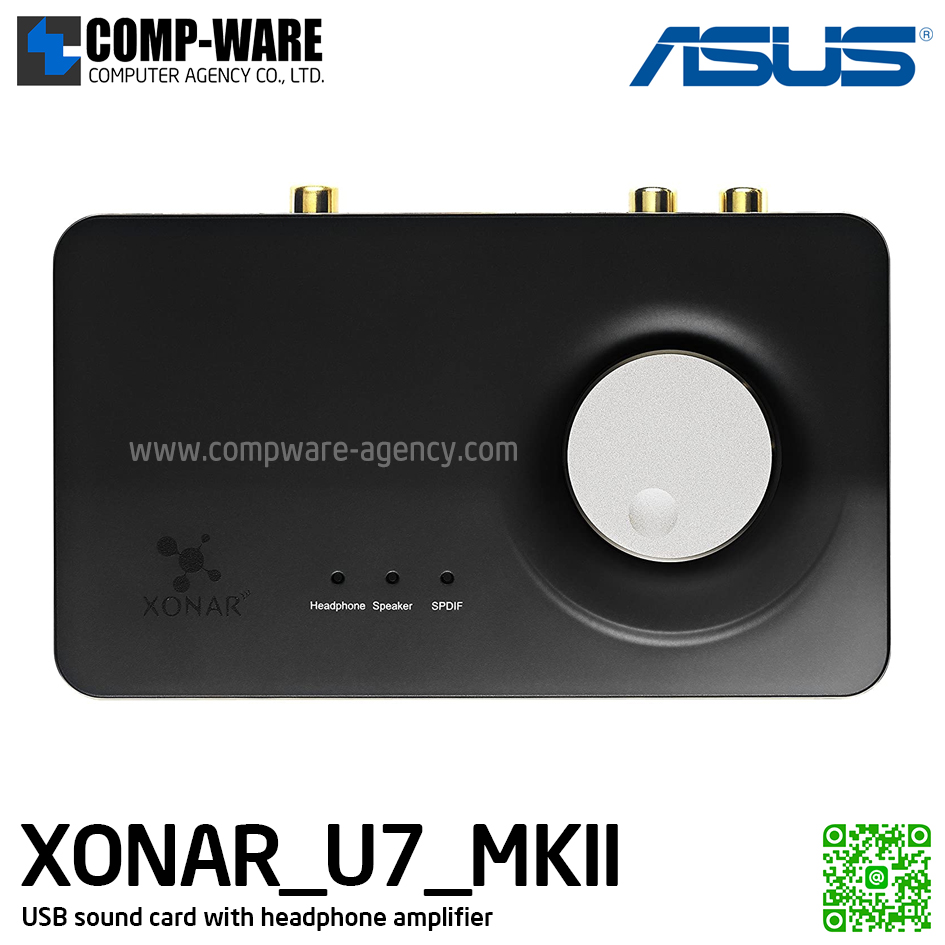 Asus Xonar U7 MKII 7.1 USB DAC with Headphone Amplifier รับประกัน 3 ปี