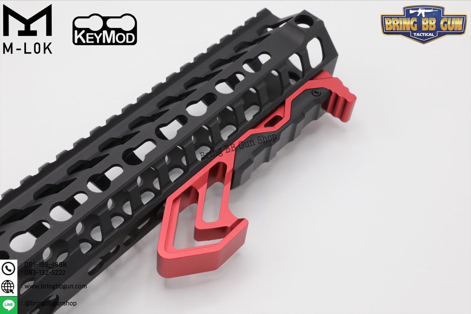 กริ๊ปมือหน้า Tyrant งาน CNC (ใช้ได้กับชุดหน้าระบบราง M-Lok และ Keymod)