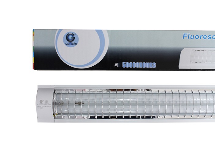 ชุดรางคู่ IWC-FRC-2X18W-TA ตะแกรง เปลี่ยนหลอดได้