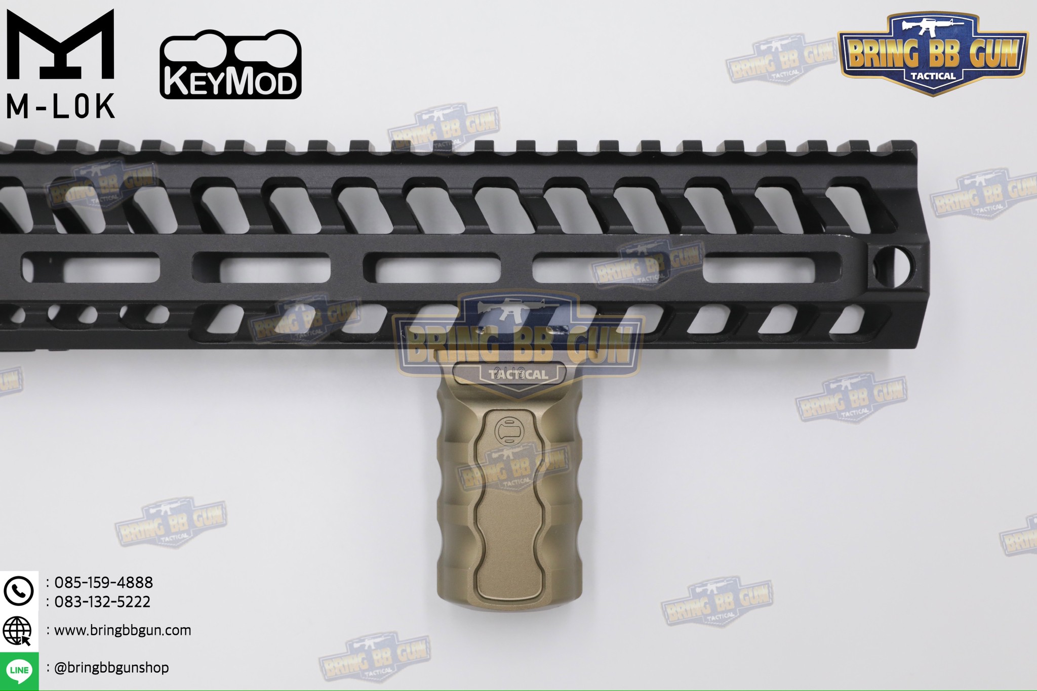 กริ๊ปมือหน้าทรง Railscales รุ่น RSB (RSB Vertical Grip) (กริ๊ปมือ Railscales RSB Vertical Foregrip) (ใช้ได้กับชุดหน้าระบบราง M-Lok และ ระบบราง Keymod เท่านั้น)