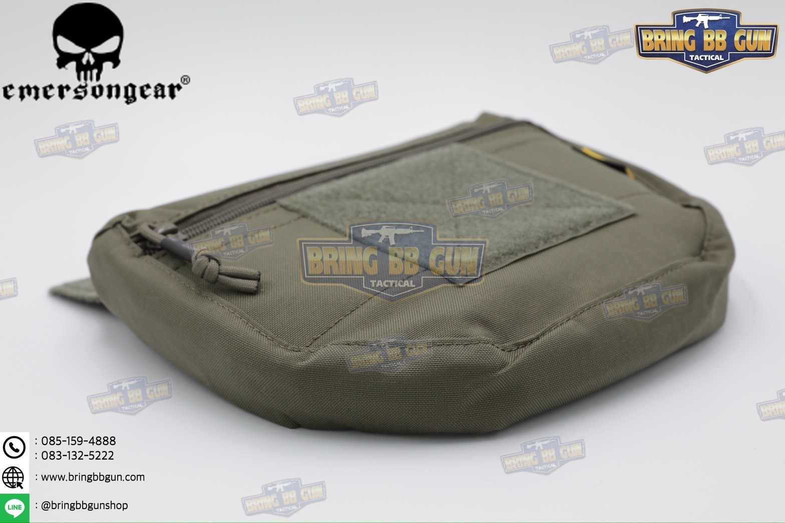 กระเป๋าจิงโจ้ติดเสื้อเวส ยี่ห้อ Emerson (EmersonGear armor carrier drop pouch/AVS JPC CPC) (Armor Carrier Drop Pouch) (Lower Accessories Pouch) (Drop Pouch)