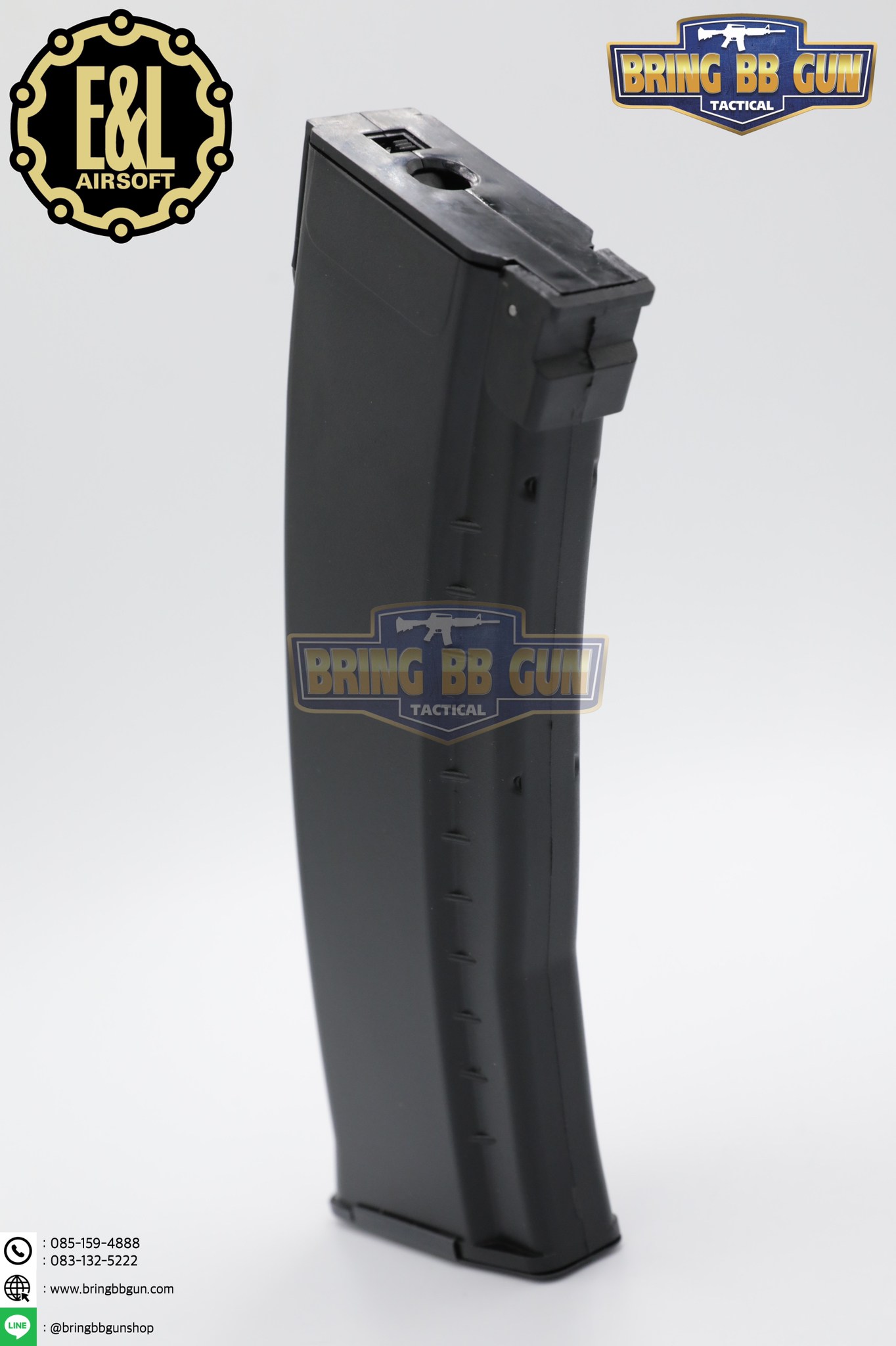 แม็กกาซีน AK74 ยี่ห้อ E&L แบบstand(ไม่ต้องปั่น) ทรง บอดี้พลาสติก (AK Mid-cap magazine)