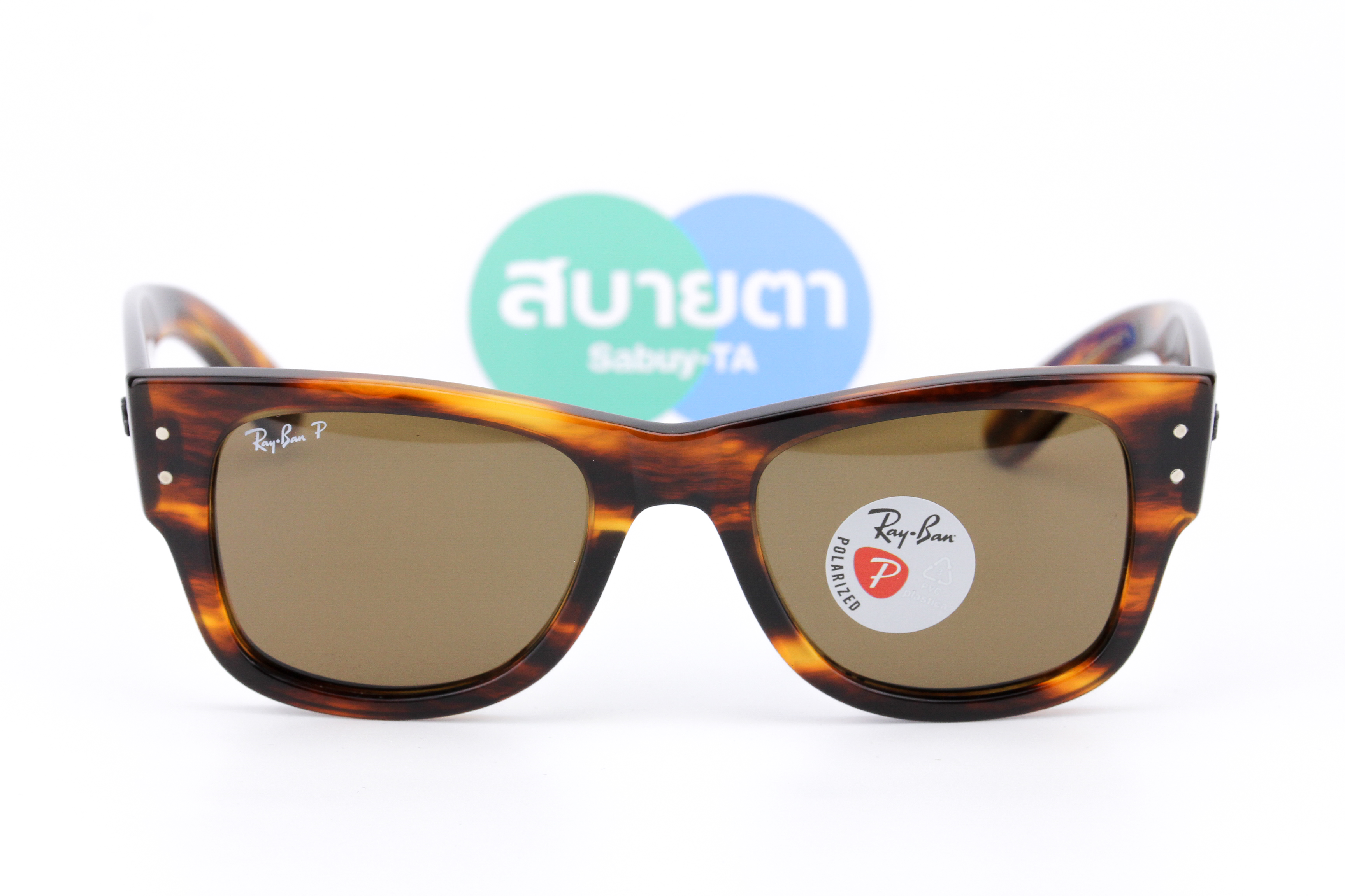 RayBan Mega Wayfarer RB0840SF 954/57 Polarized Lens