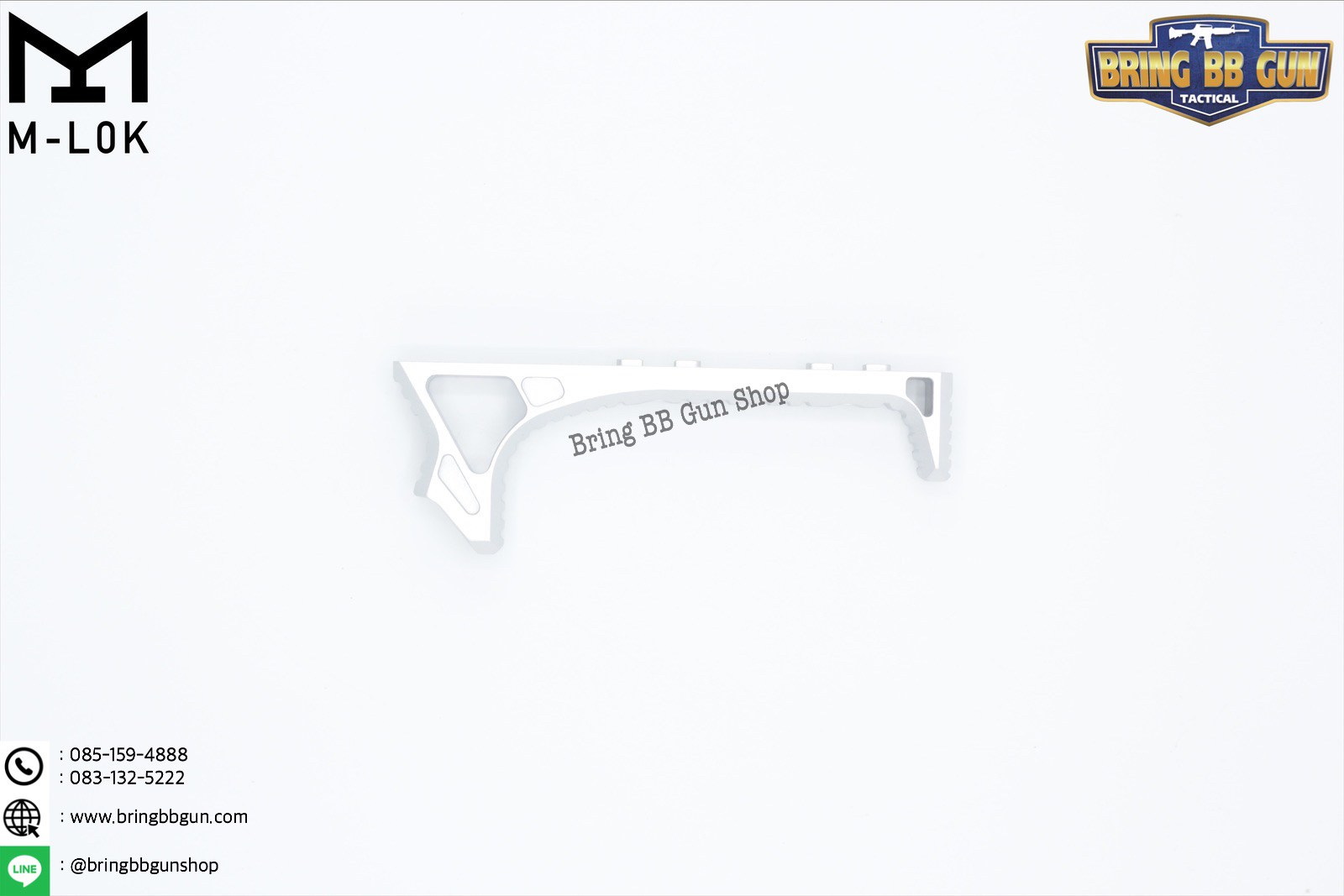 กริ๊ปมือหน้า ยี่ห้อ Castellan รุ่น Curve Foregrip CNC M-Lok (ใช้ได้กับชุดหน้าระบบราง M-Lock เท่านั้น)